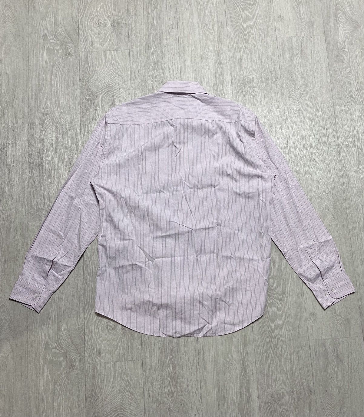 C.P. Company C.P. Company Vintage Pink Striped Long Sleeved Cotton Shirt Size US XL / EU 56 / 4 - 3 Thumbnail