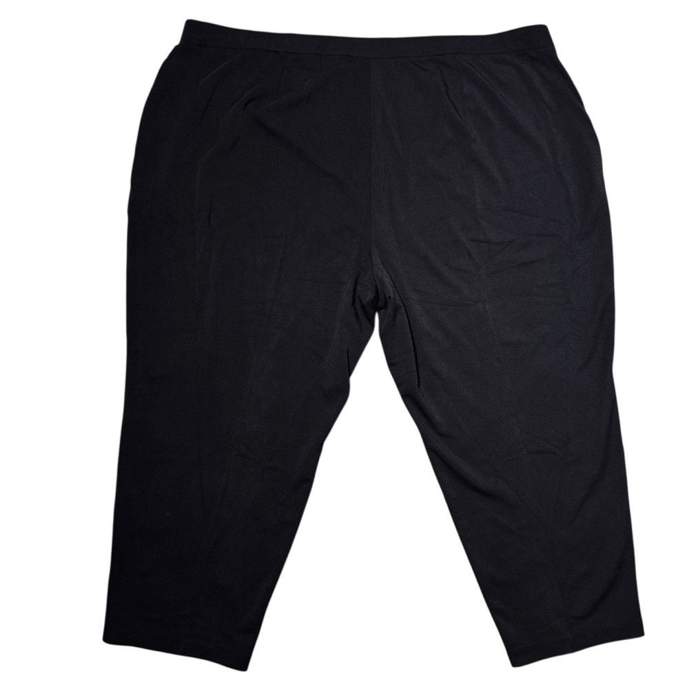 Other New Susan Graver Milano Knit Pull-On Slim Leg Ankle Black P Size 42" / US 20 - 3 Thumbnail