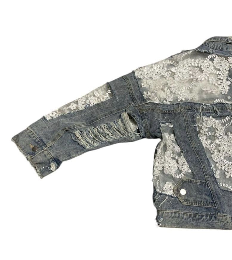 If Six Was Nine RARE💥Vintage Custome Made Denim Jacket Nice Design Size US M / EU 48-50 / 2 - 5 Thumbnail