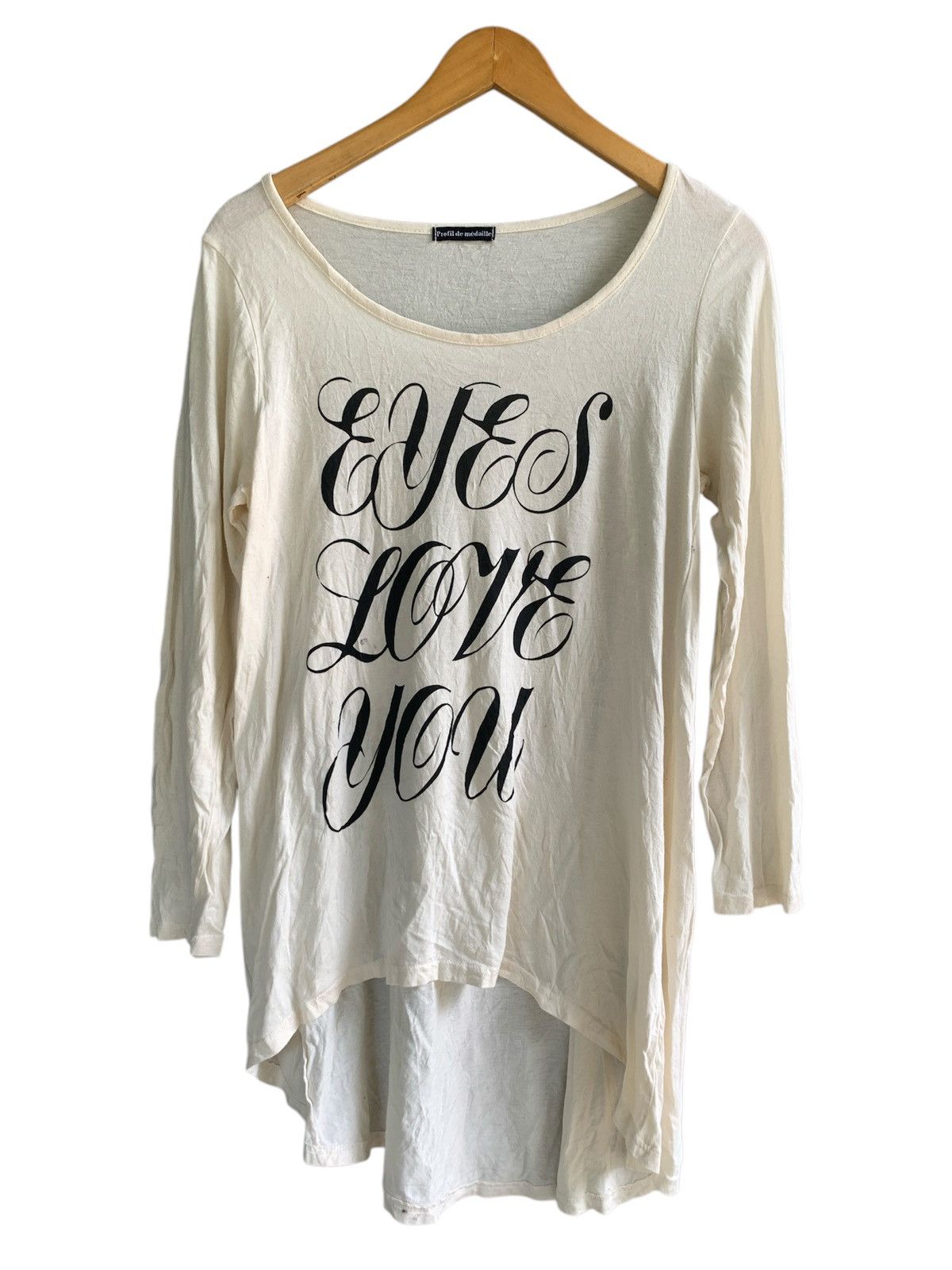 JAPANESE~ PROFIL DE MEDAILLE POEM LONG SLEEVE T-SHIRT