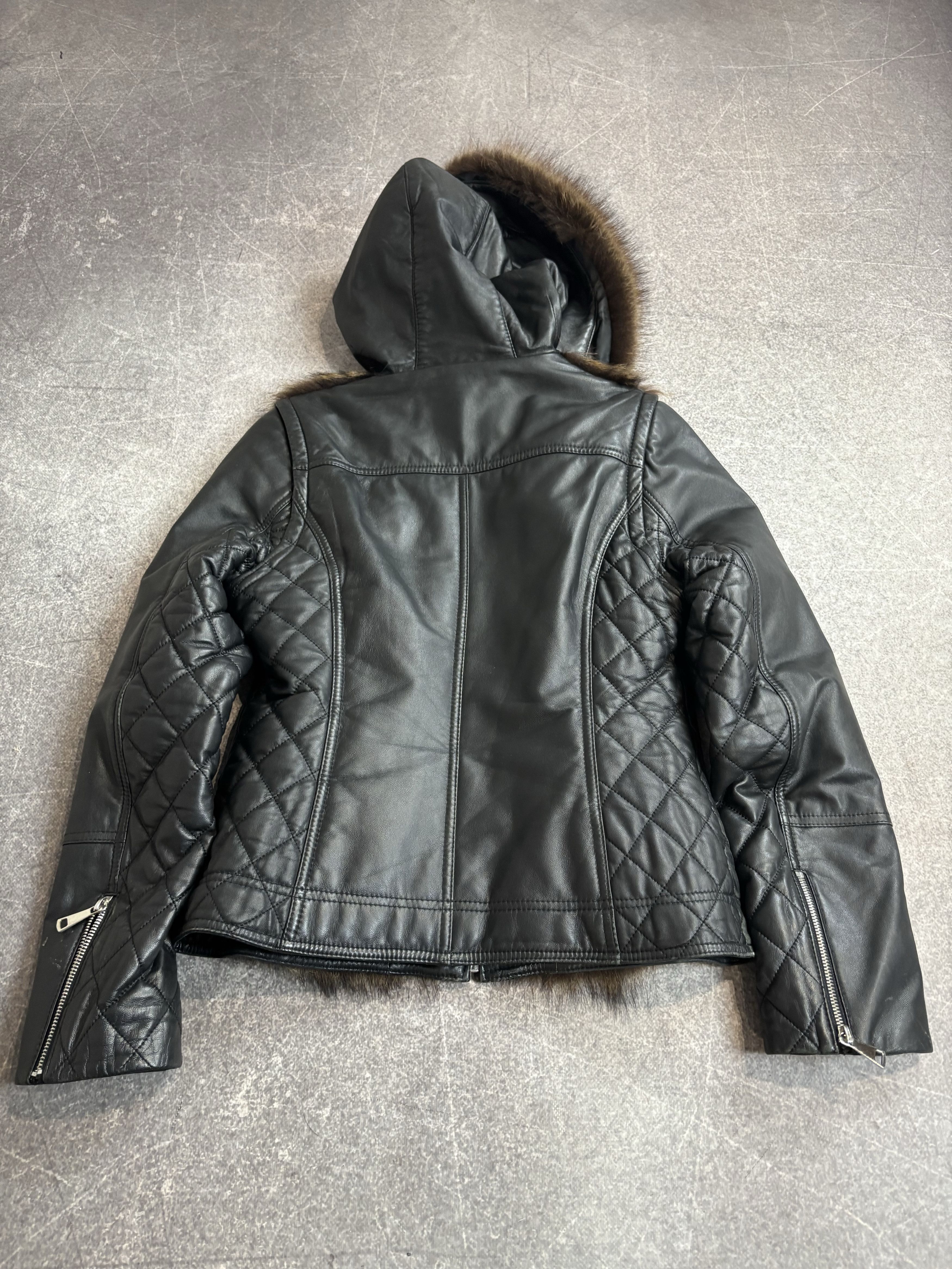 Yohji Yamamoto rare rick owens type cropped fur bomber leather jacket y2k Size US S / EU 44-46 / 1 - 9 Thumbnail