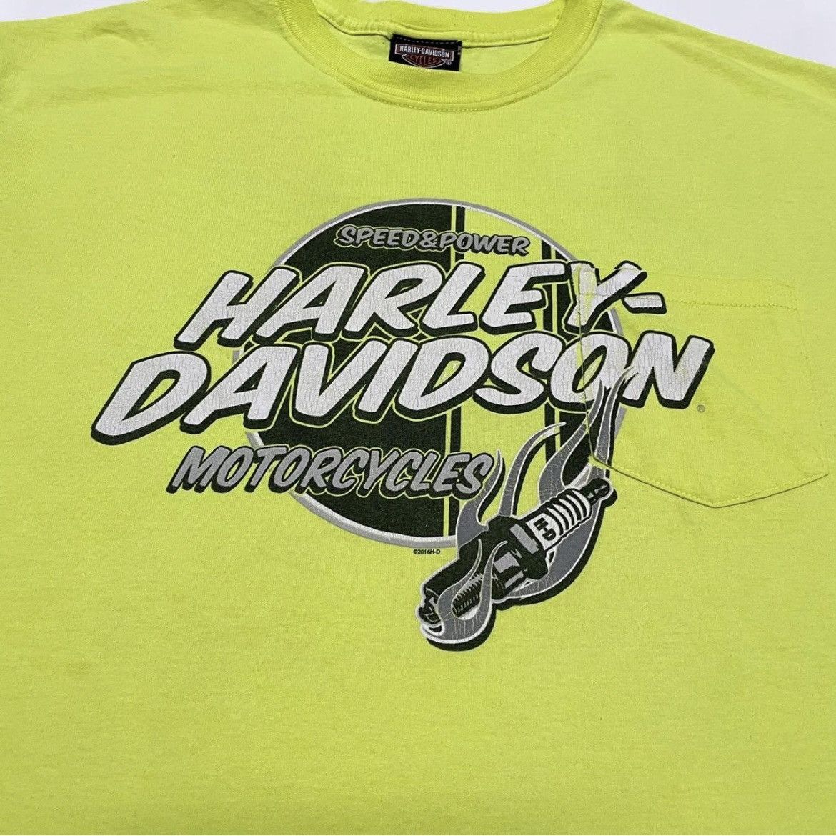 Harley Davidson Harley-Davidson Men's Ignite Chest Pocket Short Sleeve Tee Size US L / EU 52-54 / 3 - 2 Thumbnail