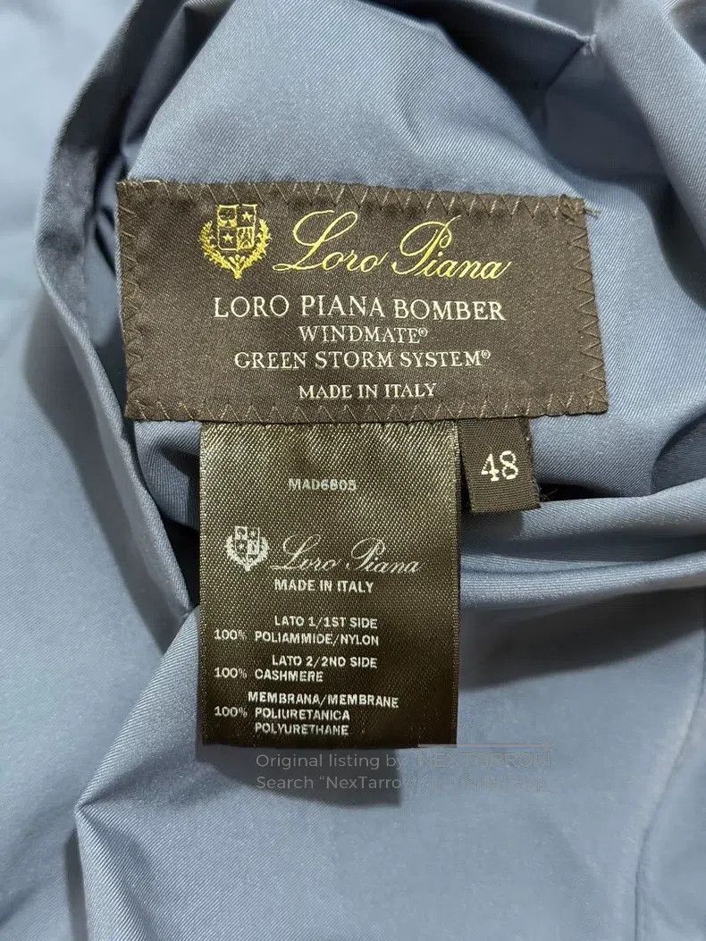 Loro Piana Loro Piana Bomber Pilot Jacket, Tech Fabric, Cashmere Size US M / EU 48-50 / 2 - 3 Thumbnail