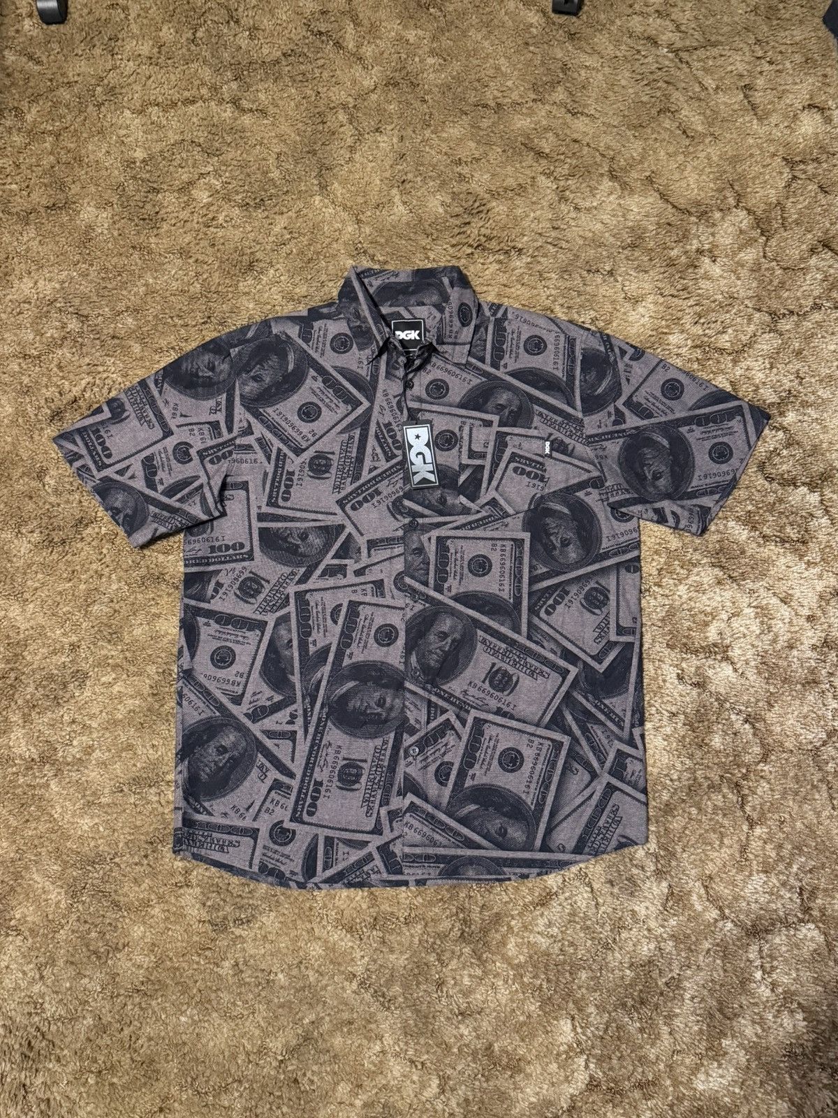 DGK DGK Hundred Dollar Bill Button Up Shirt Black Large Size US L / EU 52-54 / 3 - 1 Thumbnail