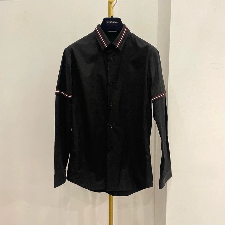 Dior Dior Size 37 Black striped fake two-piece shirt 2503-Nexta Size US XXS / EU 40 - 4 Thumbnail