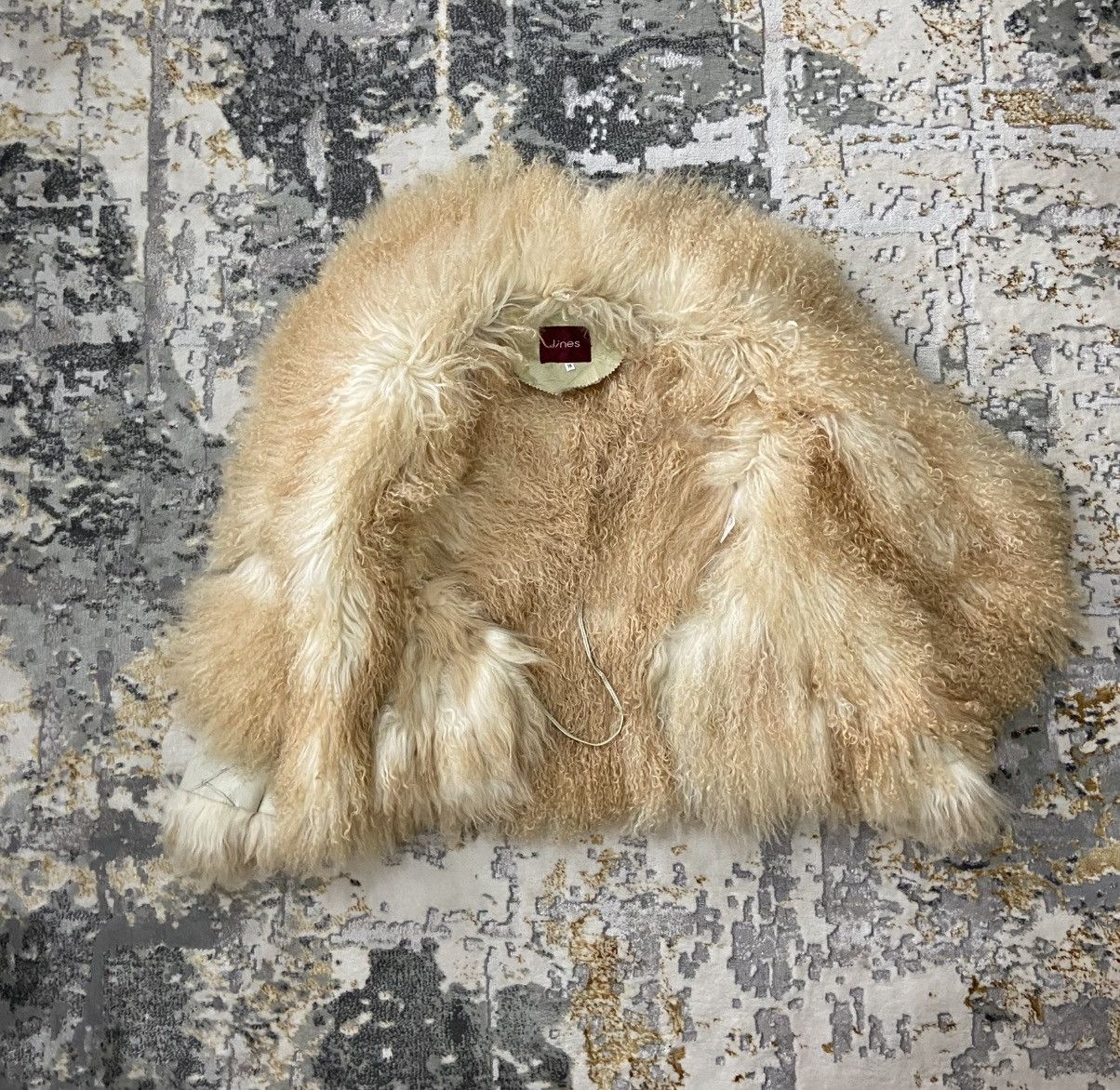 Leather VINTAGE JINES TIBETAN LAMB SHEARLING JACKET Size XS / US 0-2 / IT 36-38 - 19 Thumbnail