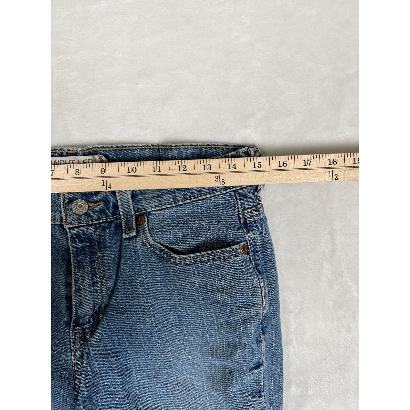 Levi's Levi's 505 Jeans Women's 10 M Blue Mid Rise Straight Leg Med Size 30" / US 8 / IT 44 - 6 Thumbnail
