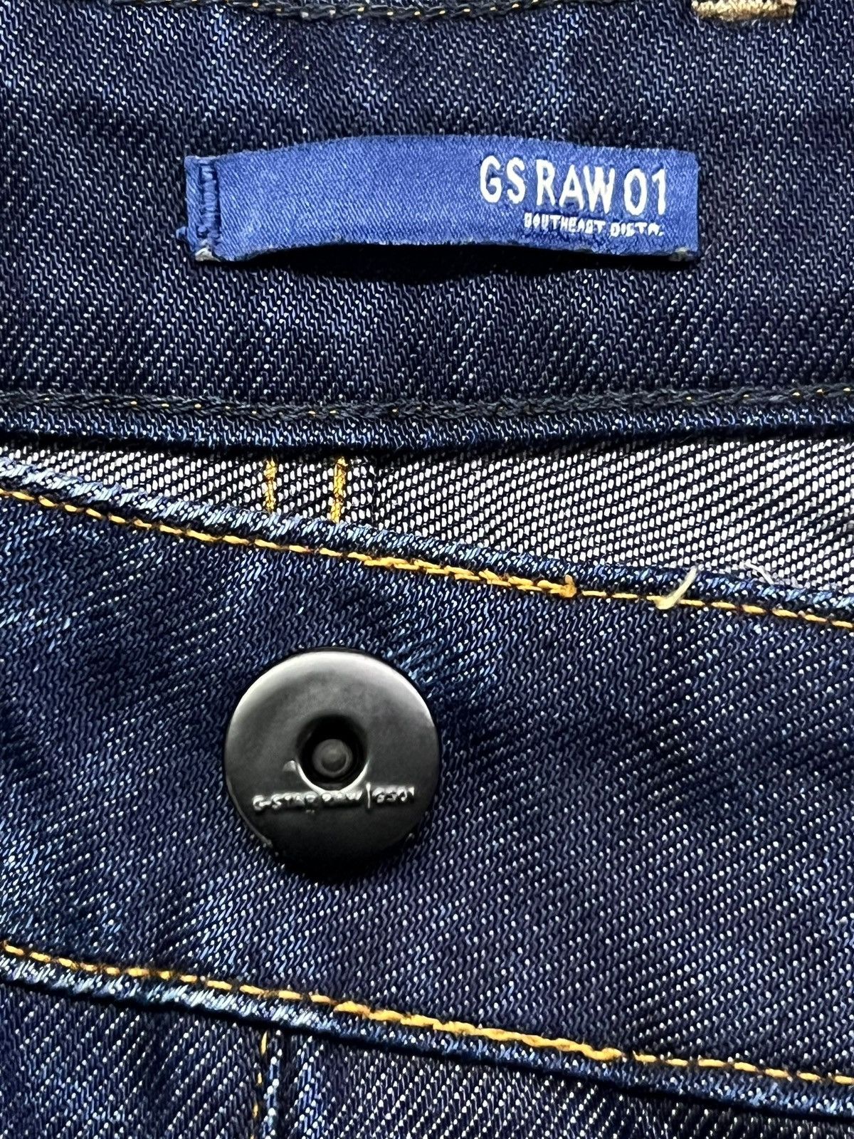G-Star Vintage G-Star Raw Denim - Faded Wash, Honeycomb Denim Size US 32 / EU 48 - 11 Thumbnail