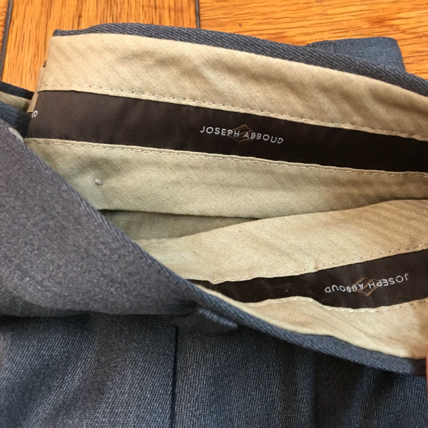 Joseph Abboud Joseph Abboud Gray Pleated Front Cuffed Dress Pants Size 38x32 Regular Mens Size US 38 / EU 54 - 6 Thumbnail