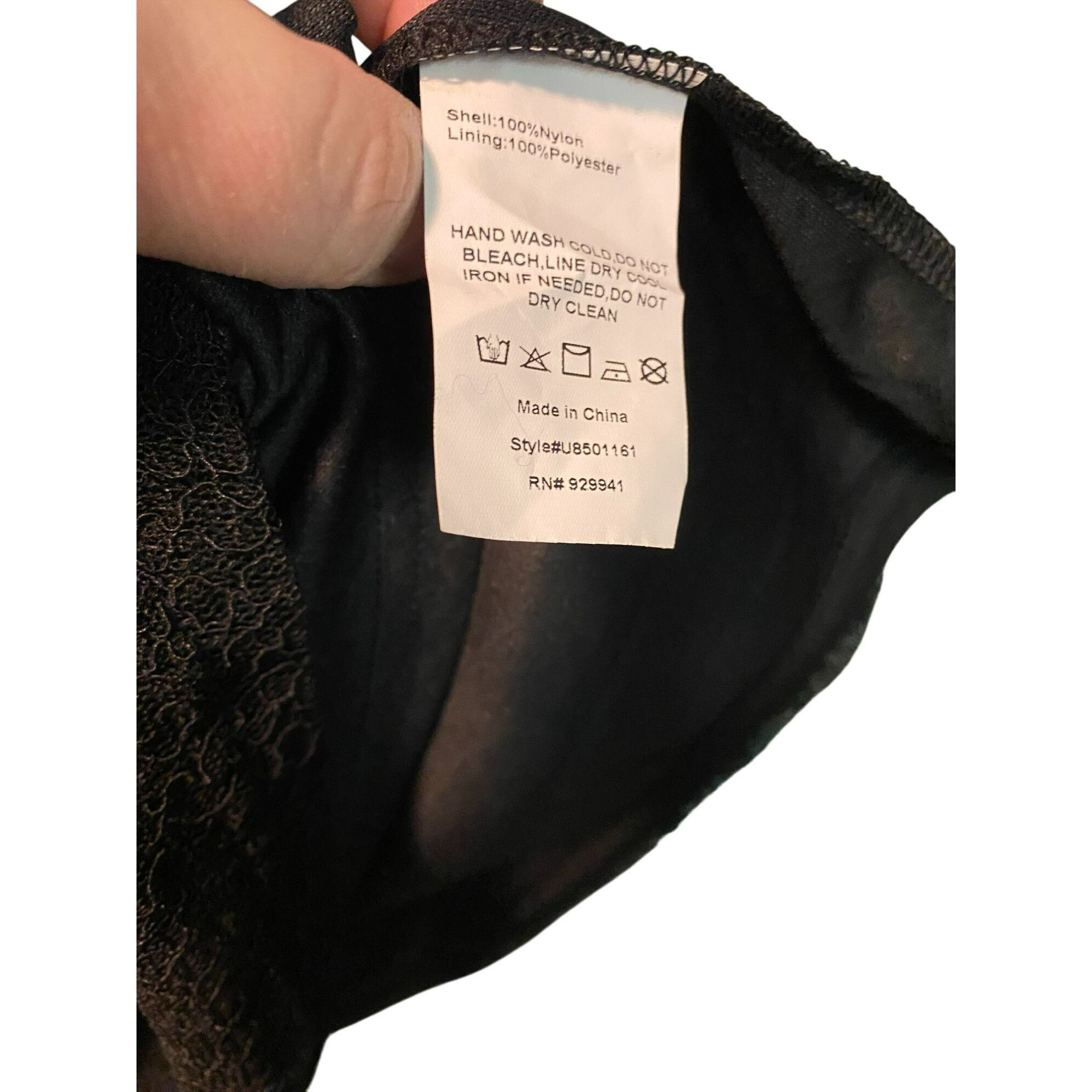 Other Suzanne Betro Black Embroidered Floral Mesh Tunic Top 3/4 Sl Size XL / US 12-14 / IT 48-50 - 7 Thumbnail