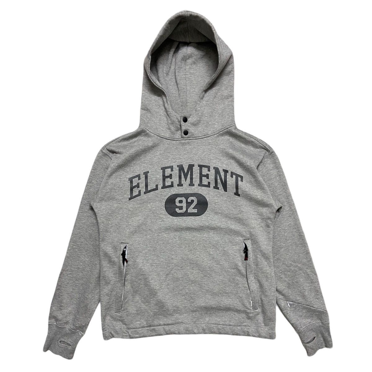 image of Element Skateboard Pullover Hoodie in Grey, Men's (Size Large)
