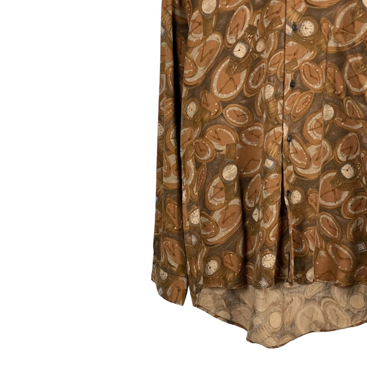 Mila Schon Vintage Schon AOP Clocks Long Sleeve Shirt Size US M / EU 48-50 / 2 - 2 Thumbnail