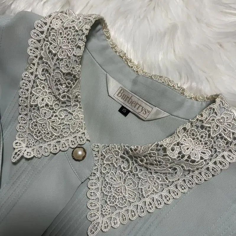 Burberry Blue Long Sleeve Women's Shirt.
