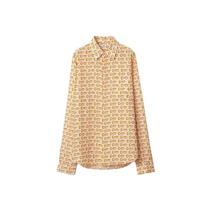 Burberry Burberry Logo Print Long Sleeve Shirt for Women 0079 Size S / US 4 / IT 40 - 1 Thumbnail