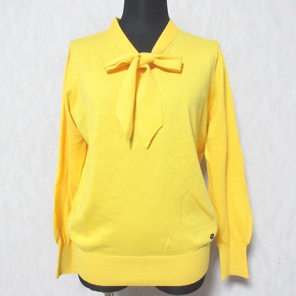 Mackintosh Mackintosh London Ribbon Tie Knit Top Textile Tops DUTY FREE for USA