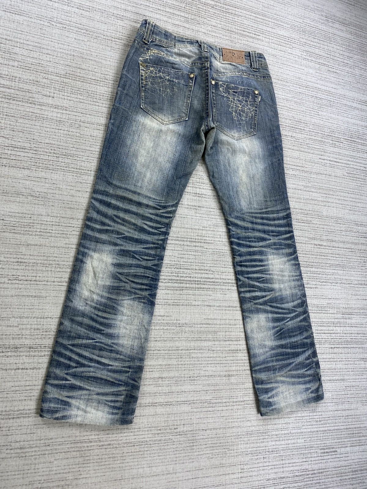 Hysteric Glamour Vintage Distressed Denim Jeans with Crisscross Punk Pants Size US 29 - 6 Thumbnail