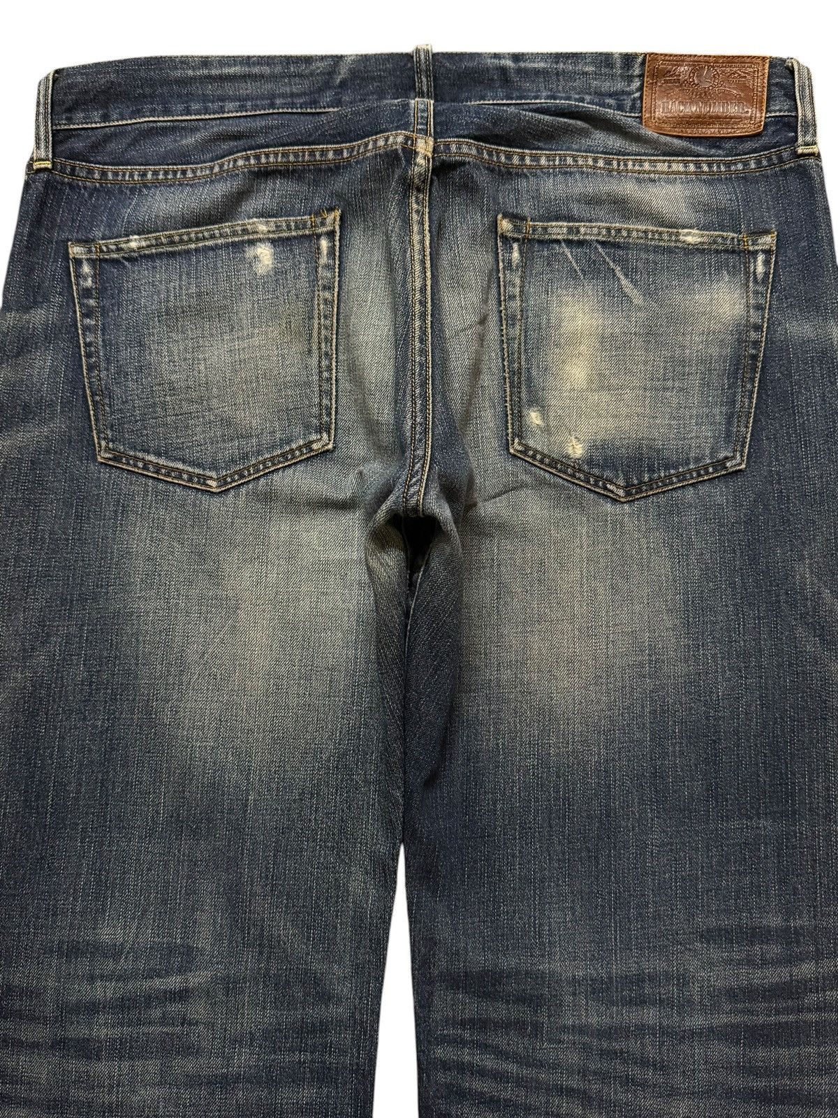 Fubu Vintage Y2K Japanese Brand Blue Faded Wash Distress Wide Leg Size US 38 / EU 54 - 4 Thumbnail