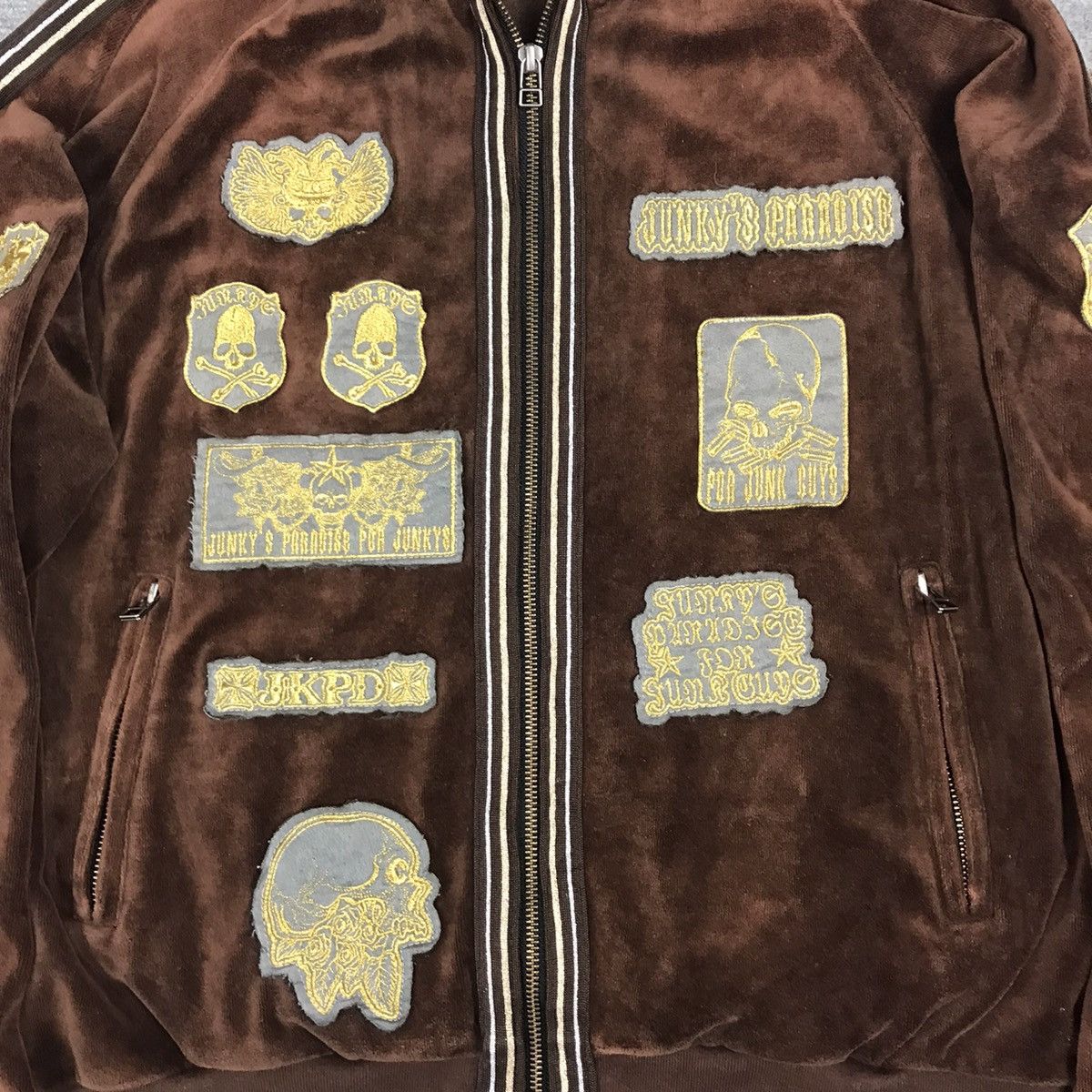 Japanese Brand JKPD ROCK EMBROIDERY DESIGN FULL ZIPPER HOODIES JACKET Size US S / EU 44-46 / 1 - 3 Thumbnail