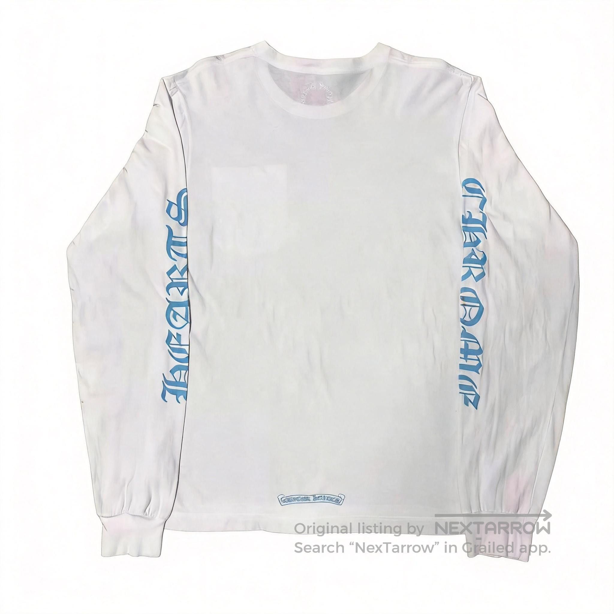 Chrome Hearts Miami Art Basel White Chrome Heart Longsleeve | Grailed