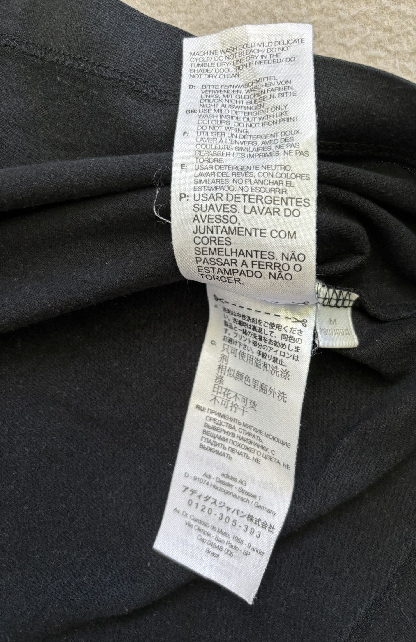 Adidas × Y-3 × Yohji Yamamoto Y-3 Adidas T-Shirt black clasic logo medium Size US M / EU 48-50 / 2 - 14 Thumbnail