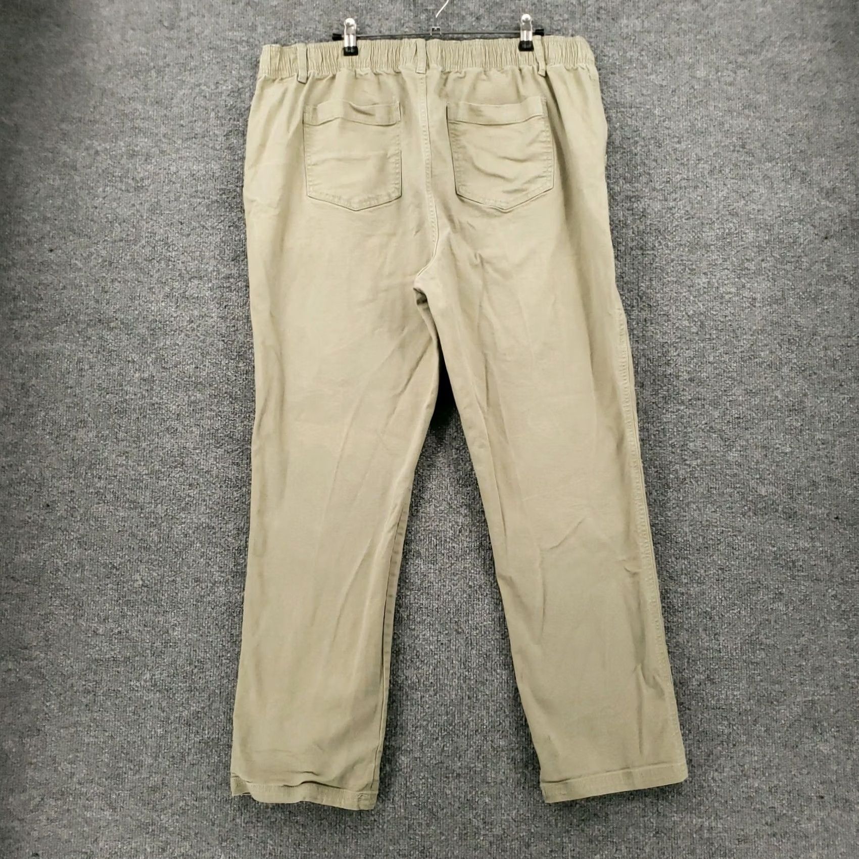 Vintage Knox Rose Pants Womens XL Green High Rise Straight Stretch Utility Pocket Zip Size 40" / US 18 - 2 Thumbnail