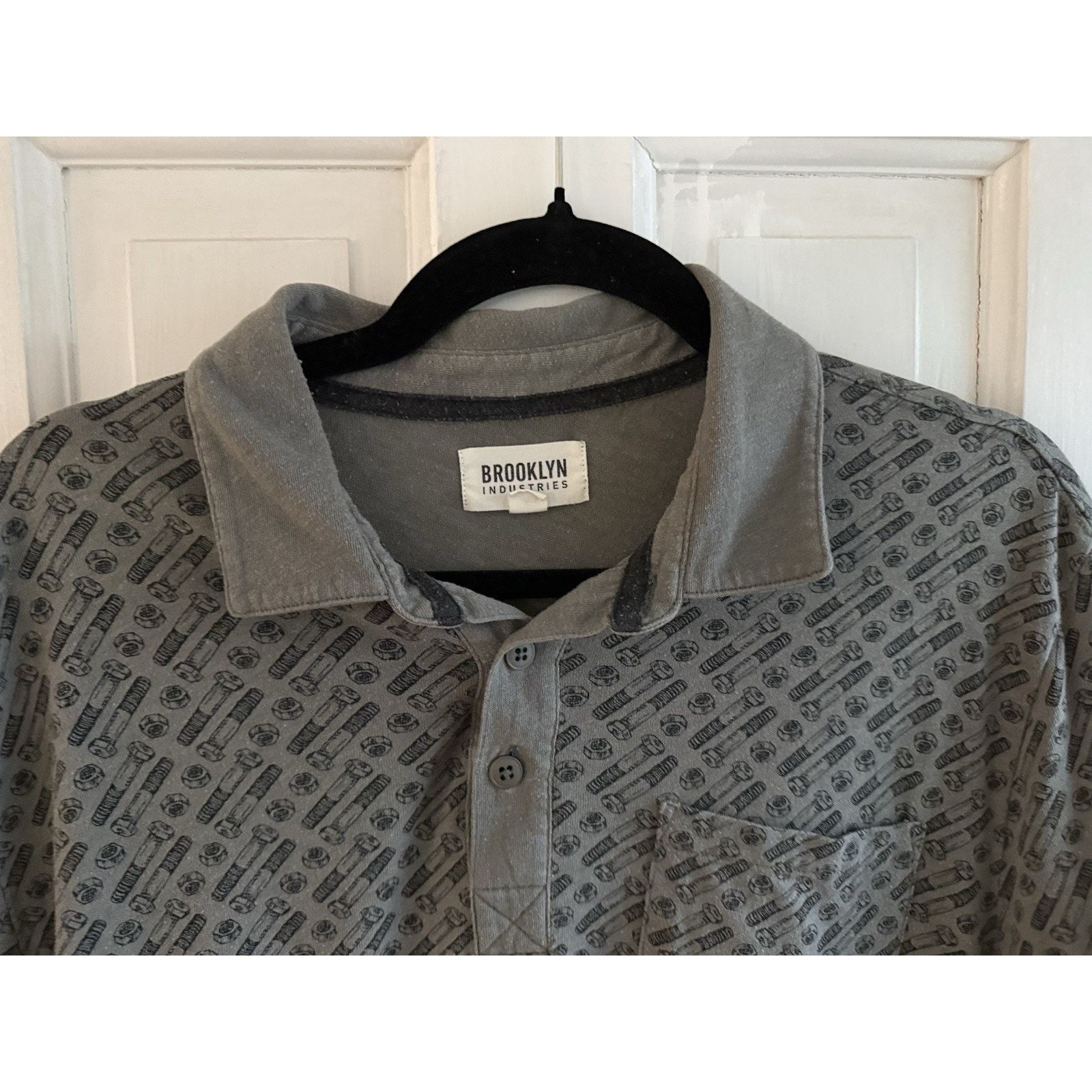 Brooklyn Industries Brooklyn Industries Mens Cotton Blue Polo Shirt Pocket Size US L / EU 52-54 / 3 - 4 Thumbnail