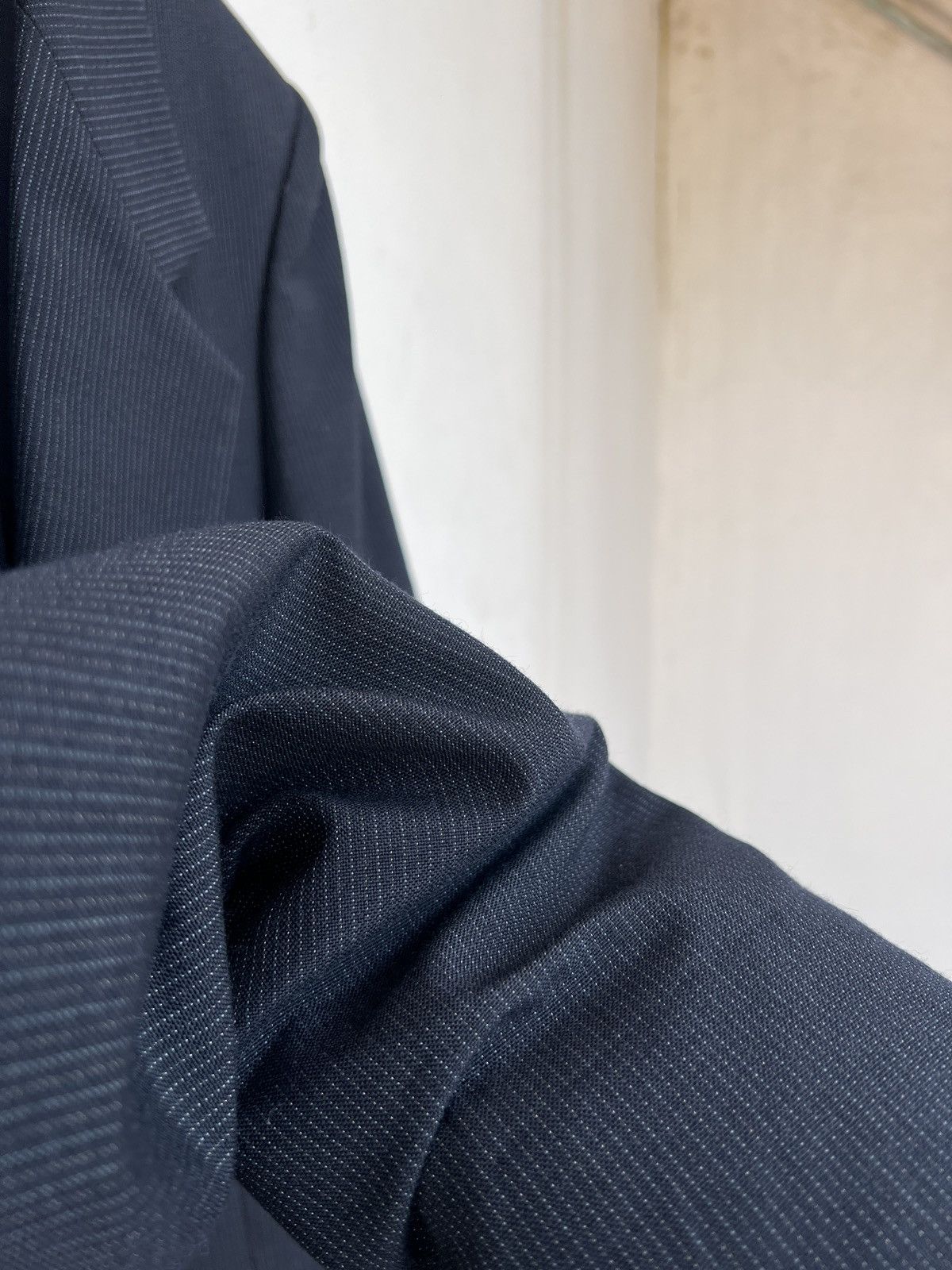 Yves Saint Laurent Yves Saint Laurent Blazer S Dark Blue Wool Size 36S - 9 Thumbnail