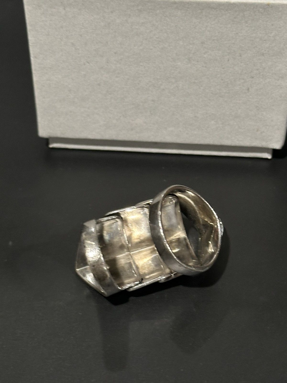 Vivienne Westwood OG 925 Sterling Silver Armor Ring L Size ONE SIZE - 3 Thumbnail