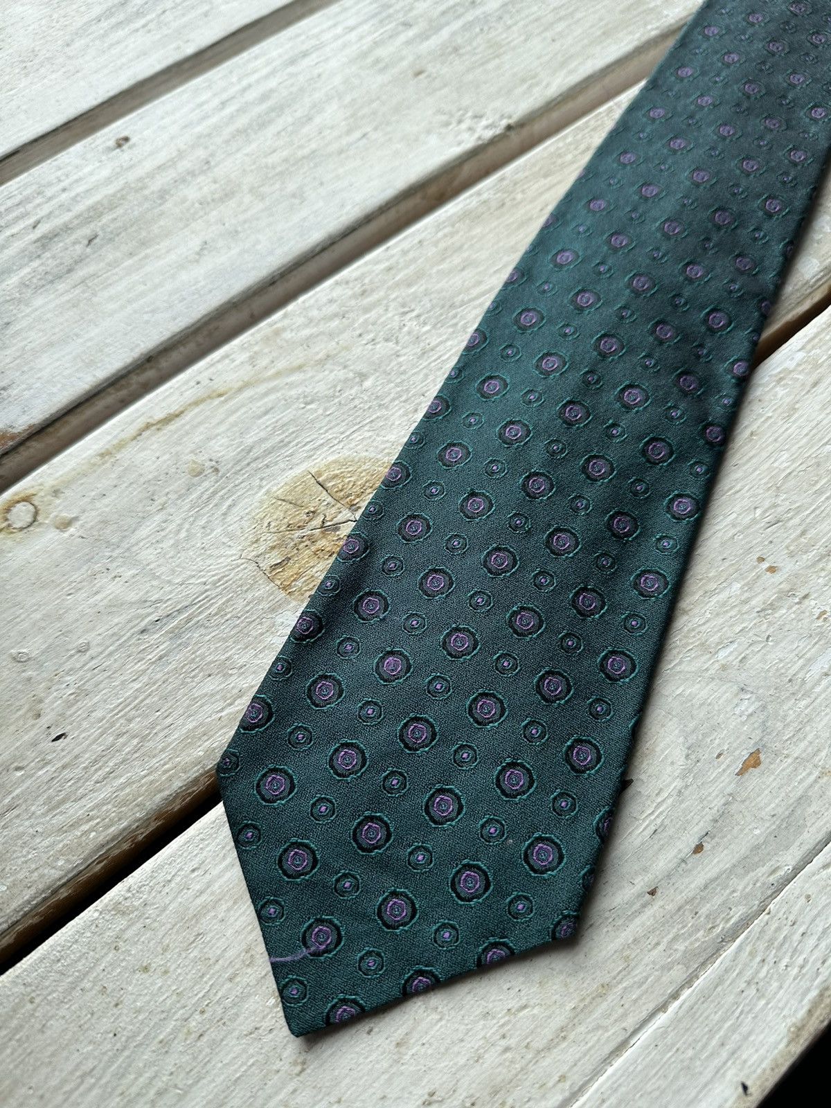Vintage 🚨TINO COSMA VINTAGE 90s silk TIE RARE LUXURY OLD MONEY Size ONE SIZE - 9 Thumbnail