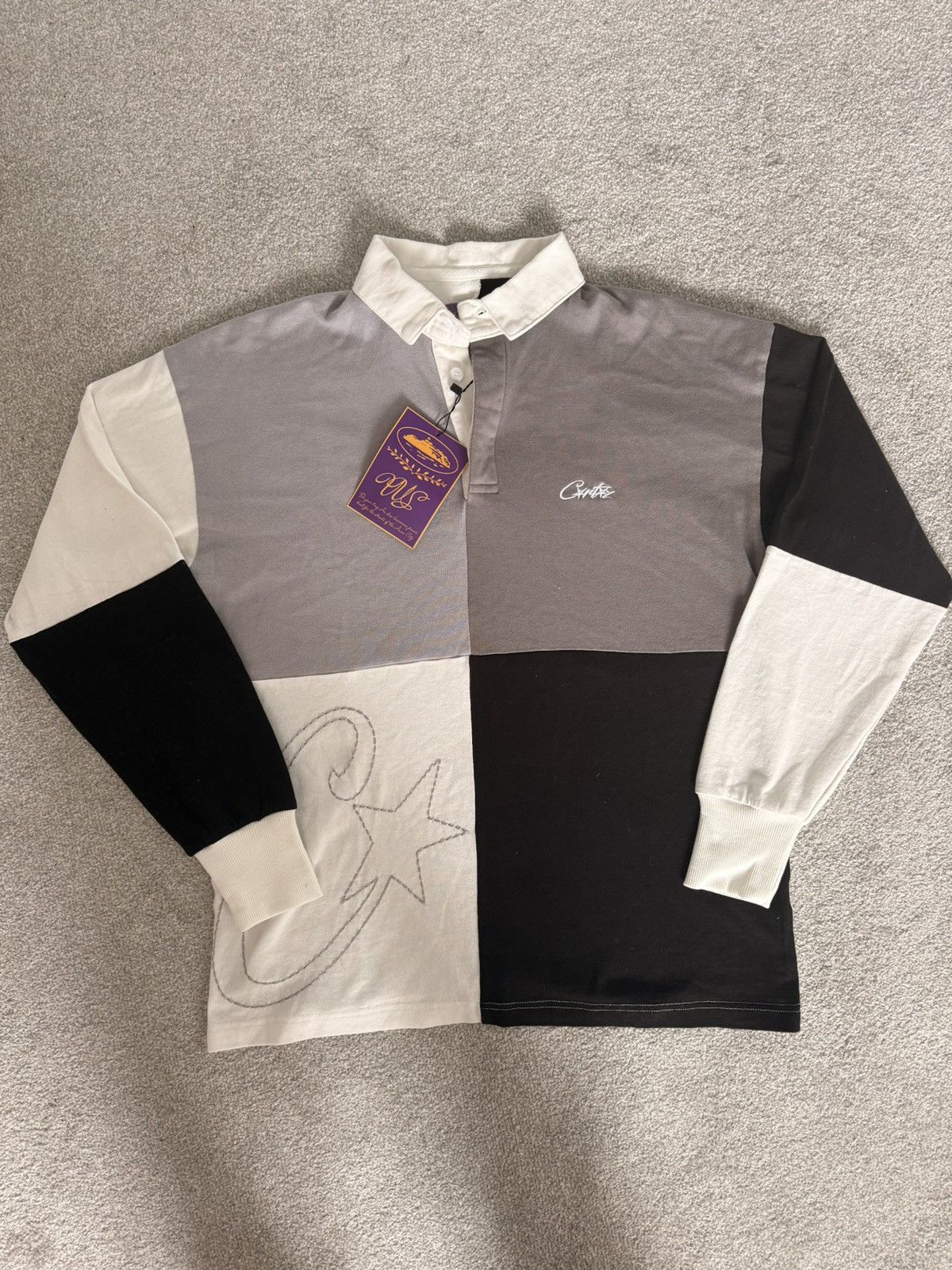 Corteiz Corteiz Rugby Shirt Greyscale Size US S / EU 44-46 / 1 - 1 Thumbnail