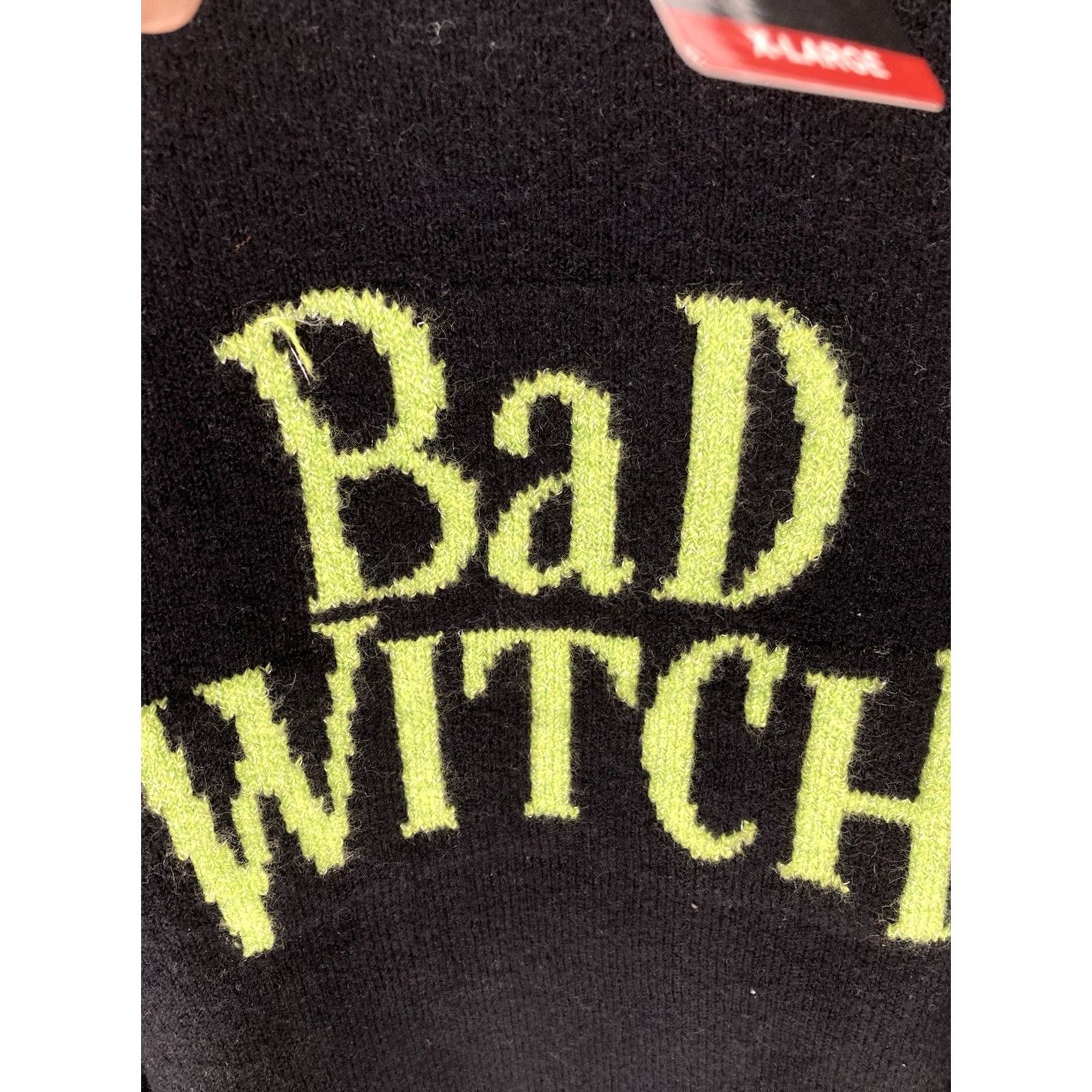 Vince Camuto Vince Camuto Sweater Women XL Black Halloween Pullover NWT Bad Witch Wicked Crew Neck Simulated Acrylic Polyester Spandex Shirt Size XL / US 12-14 / IT 48-50 - 4 Thumbnail