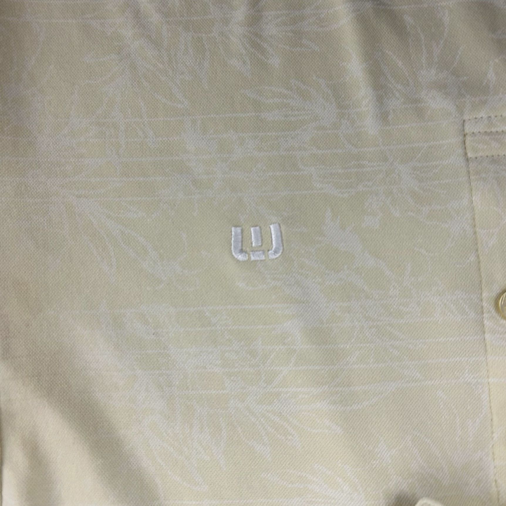TravisMathew Travis Mathew Polo Shirt Mens M Meringue Yellow Porpoise Pima Blend Golf Flaw Fair Stains Front Back Bottom Size US M / EU 48-50 / 2 - 4 Thumbnail