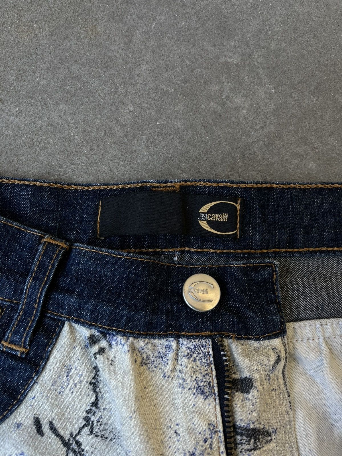 Just Cavalli Just Cavalli Art Print Napoleon Jeans - 2000s archieve piece Size US 30 / EU 46 - 14 Thumbnail