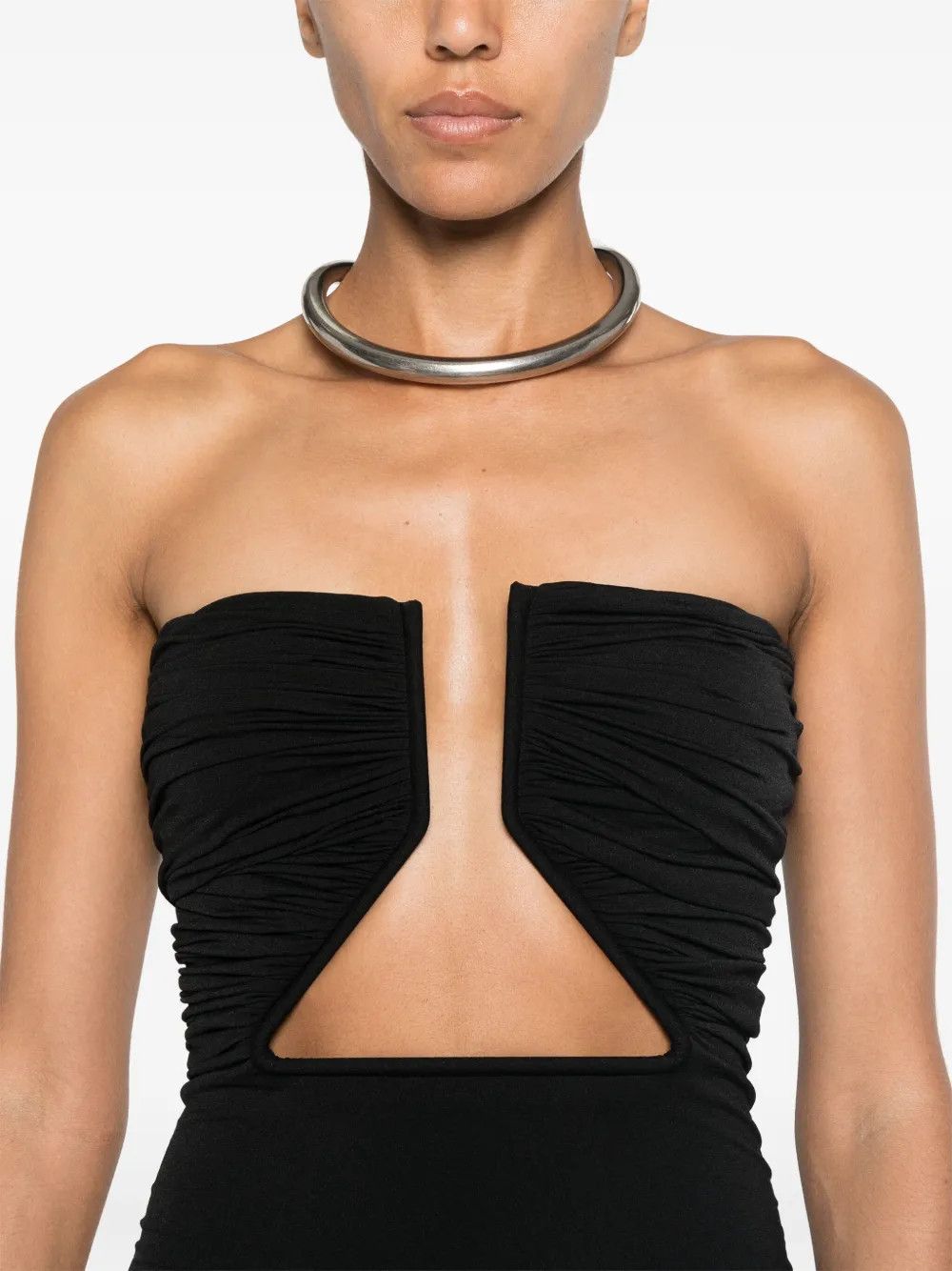 Rick Owens o1y0126 Mini Dress in Black Size XS / US 0-2 / IT 36-38 - 2 Thumbnail