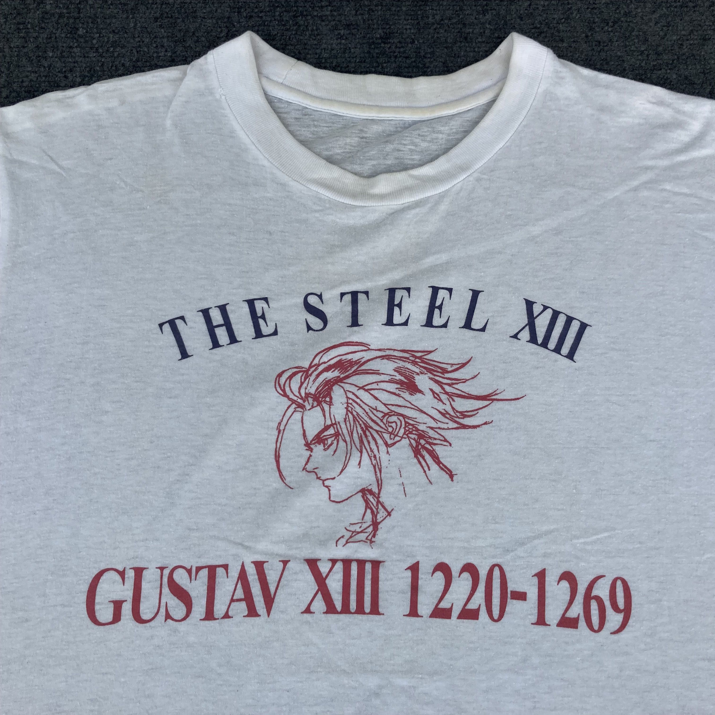 Japanese Brand Vtg Saga Frontier 2 Gustave XIII Tomomi Kobayashi T shirt Size US M / EU 48-50 / 2 - 3 Thumbnail