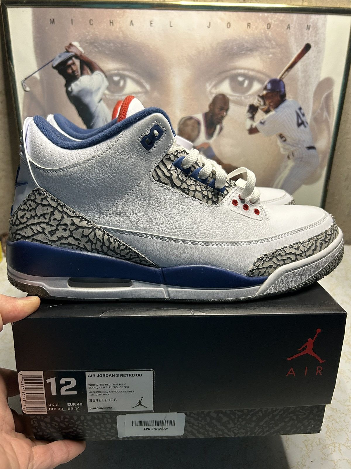 Air Jordan 3 Retro OG True Blue 2016