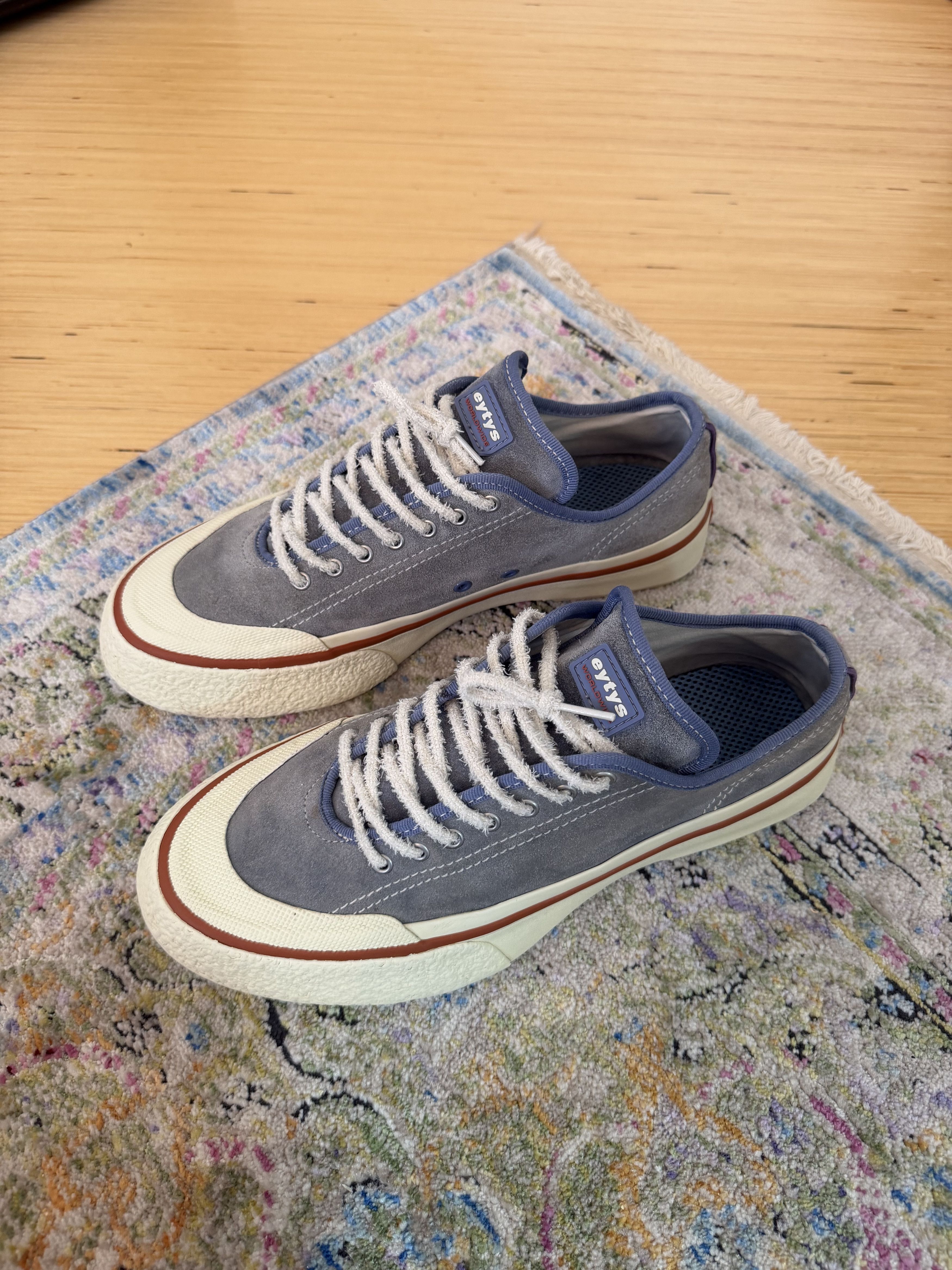 Eytys Eytys Laguna Blue Denim Sneakers Size US 12 / EU 45 - 1 Thumbnail
