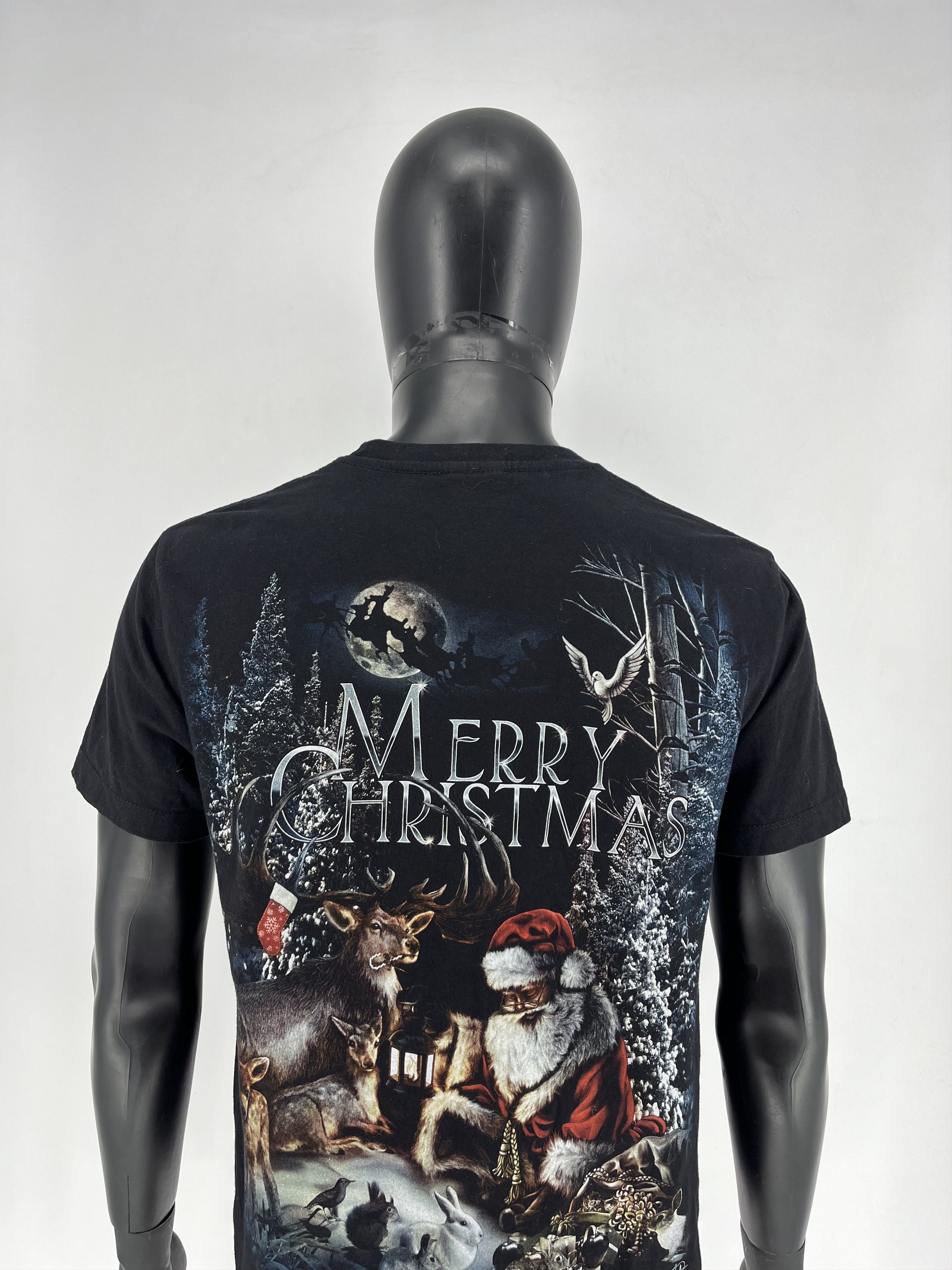 Band Tees × Vintage Vintage Y2K Merry Christmas WILD Hevy Matal Streetwear Size US M / EU 48-50 / 2 - 11 Thumbnail