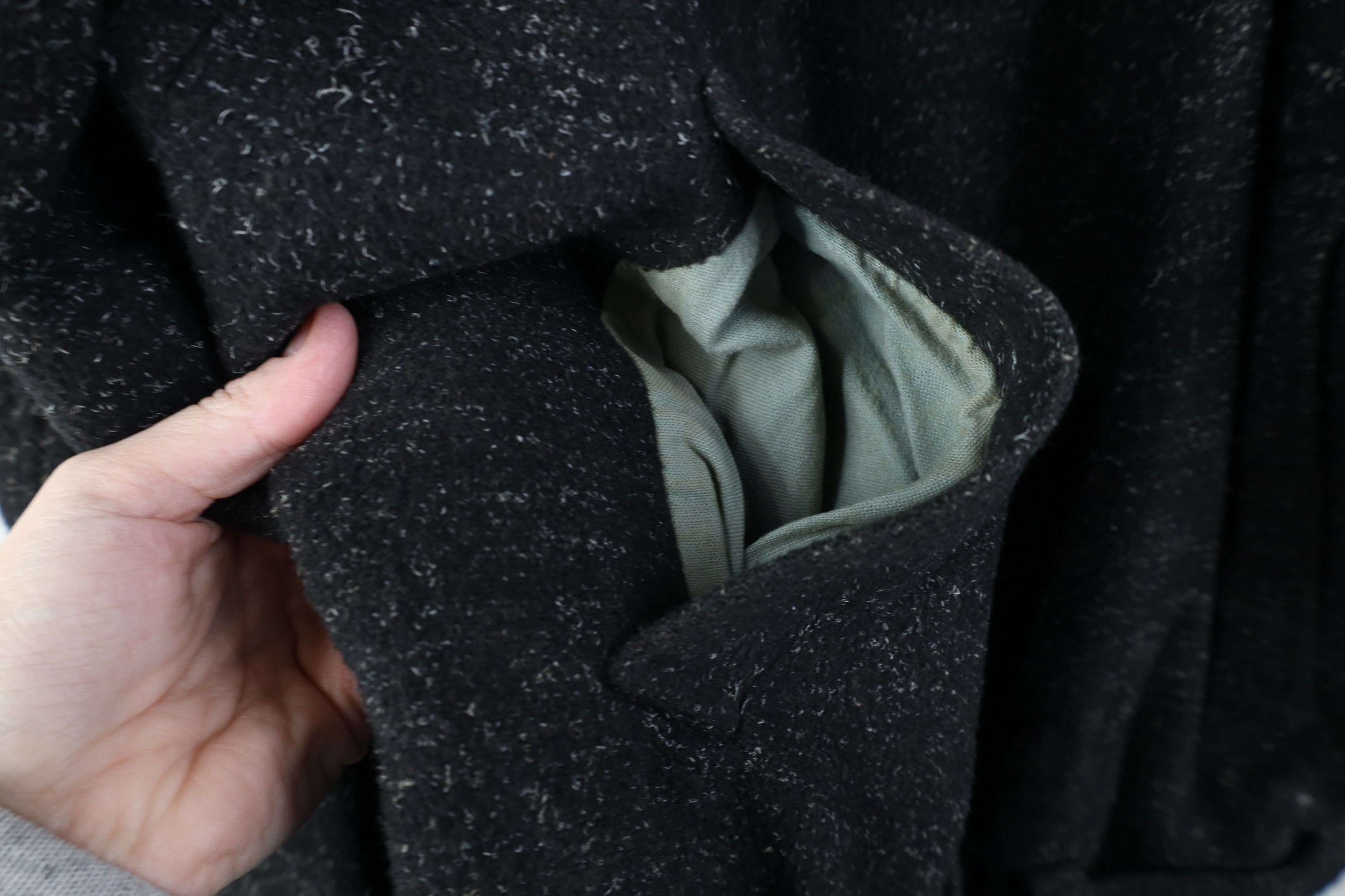 Vintage Vintage 90s Streetwear Wool Bomber Jacket Atomic Fleck Size US XXL / EU 58 / 5 - 6 Thumbnail