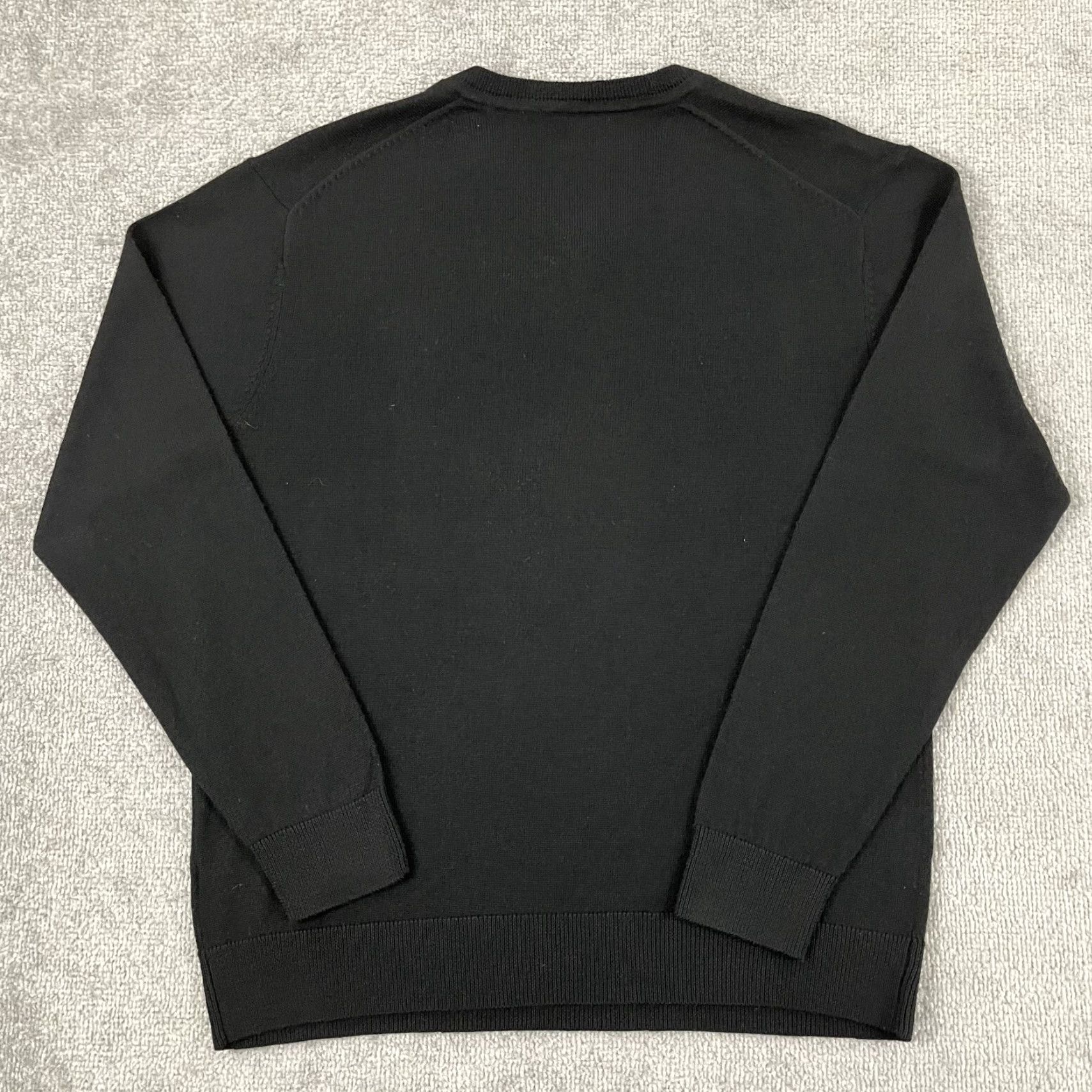 Vintage RAFFI Mens Large Black Extra Fine Merino Wool Lightweight Sweater Jumper Size US L / EU 52-54 / 3 - 7 Thumbnail