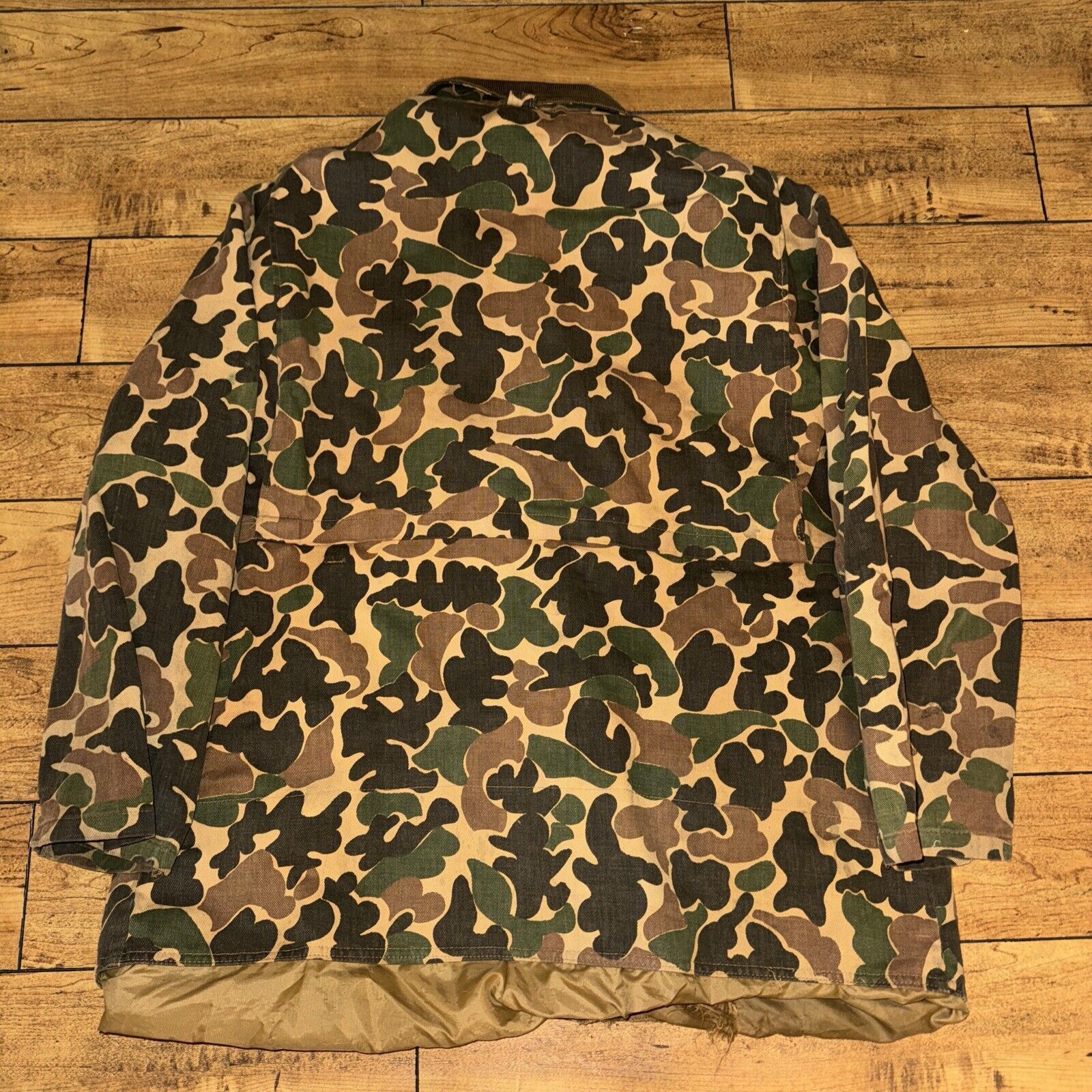 Japanese Brand × Sears × Vintage Vintage Sears Camo Farm Jacket XL 26x29 Flannel Lined Green Size US XL / EU 56 / 4 - 10 Thumbnail