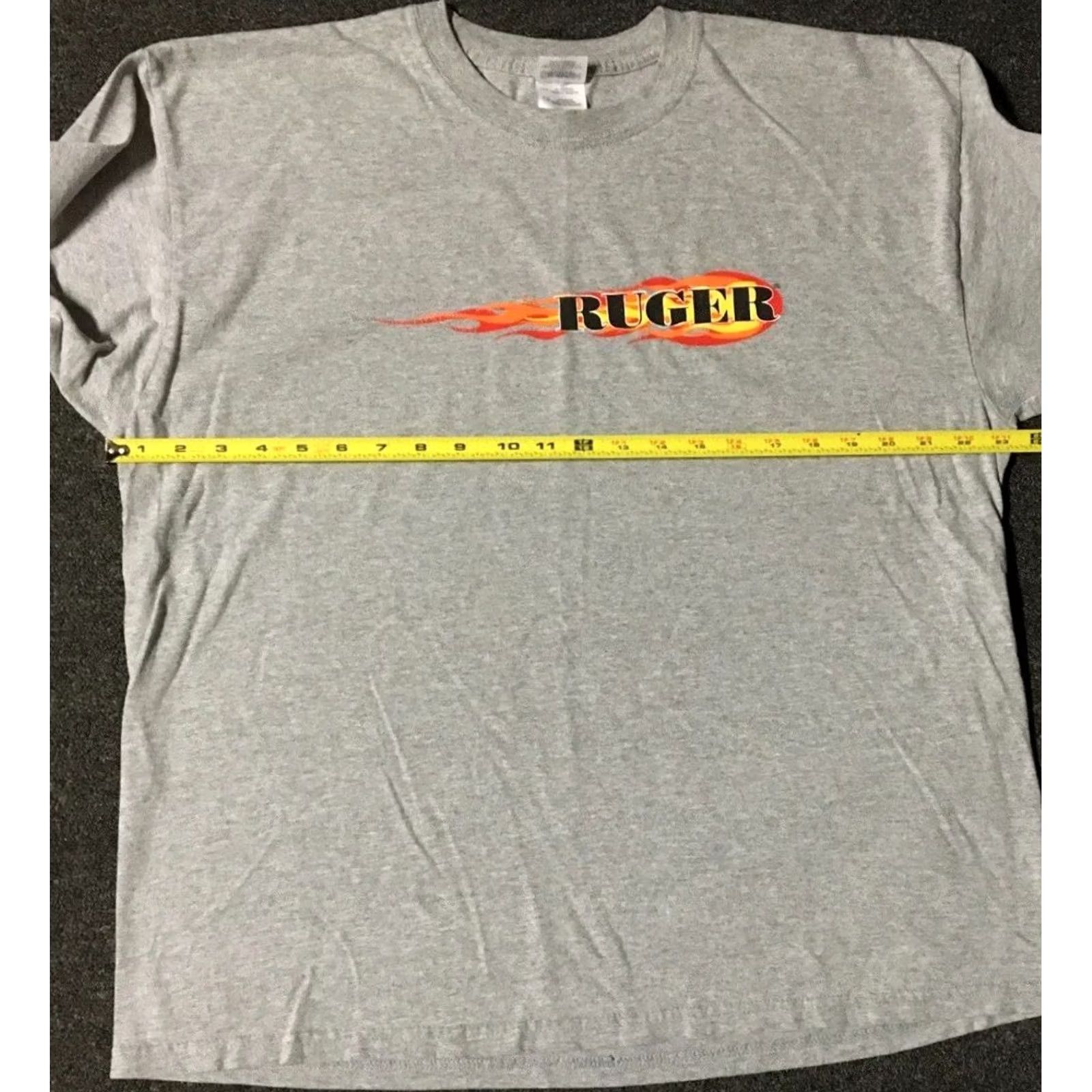 JNCO VINTAGE Ruger Firearms Flames Shirt Mens M Gray Long Sleeve Punk Grunge 80s 90s Skate Harley USA Gun Biker Jnco Y2K Beach Size US M / EU 48-50 / 2 - 6 Thumbnail
