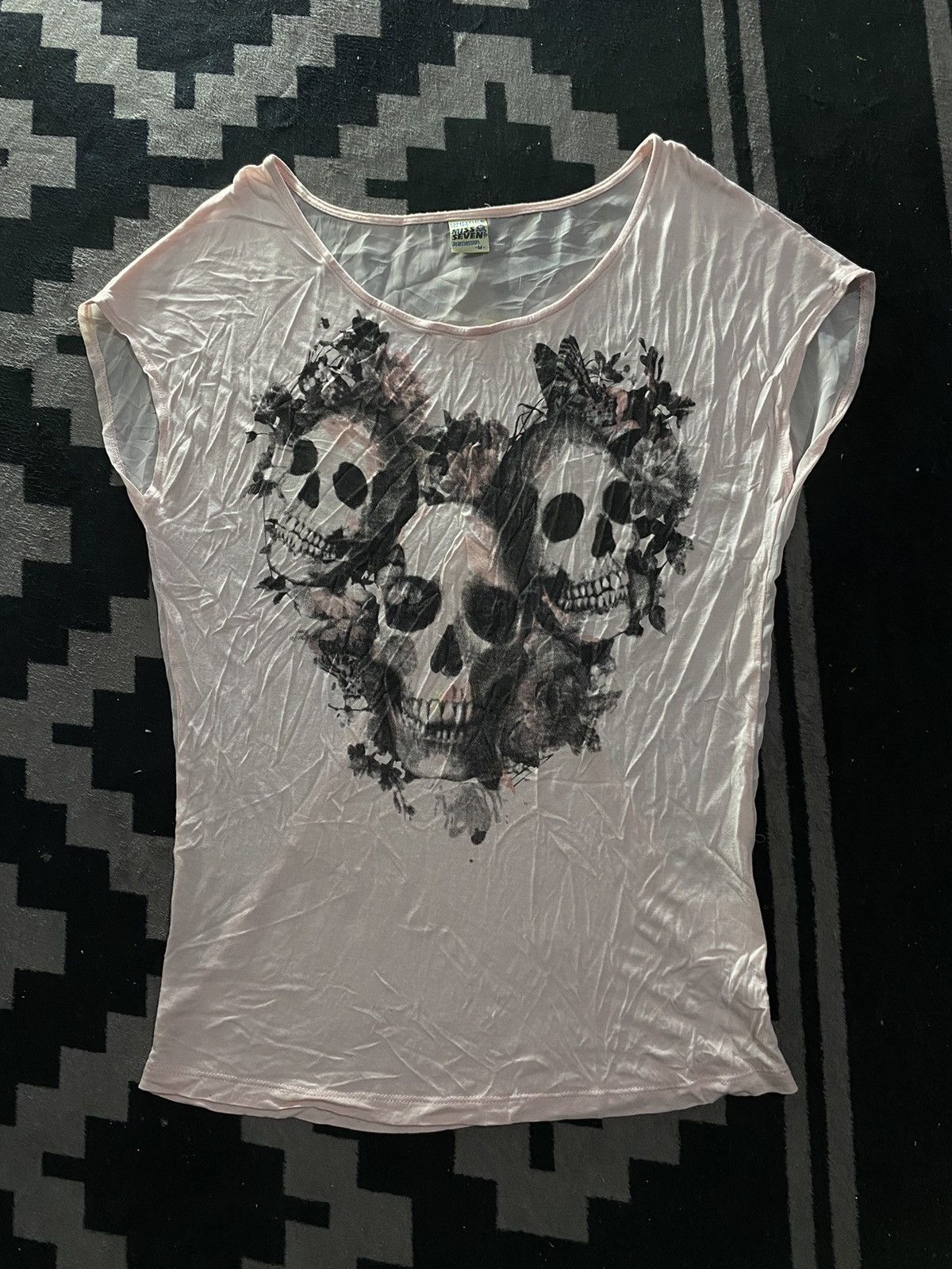 Hysteric Glamour × Japanese Brand Miss seven three skull tshirt Size US M / EU 48-50 / 2 - 1 Thumbnail