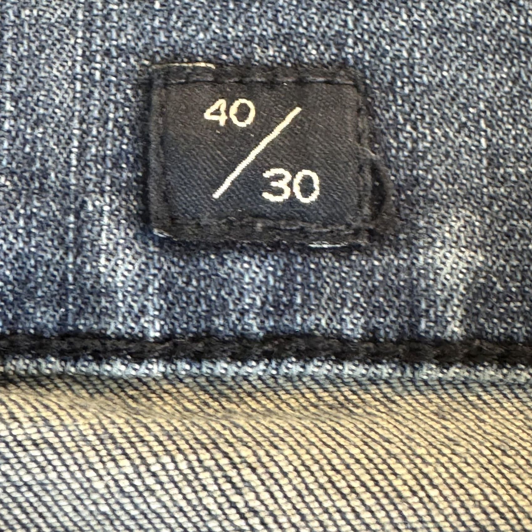 Lucky Brand Lucky Brand Jeans Mens 40x30 Blue 410 Athletic Slim Whiskered Medium Wash Denim Shirt? Size US 40 / EU 56 - 6 Thumbnail