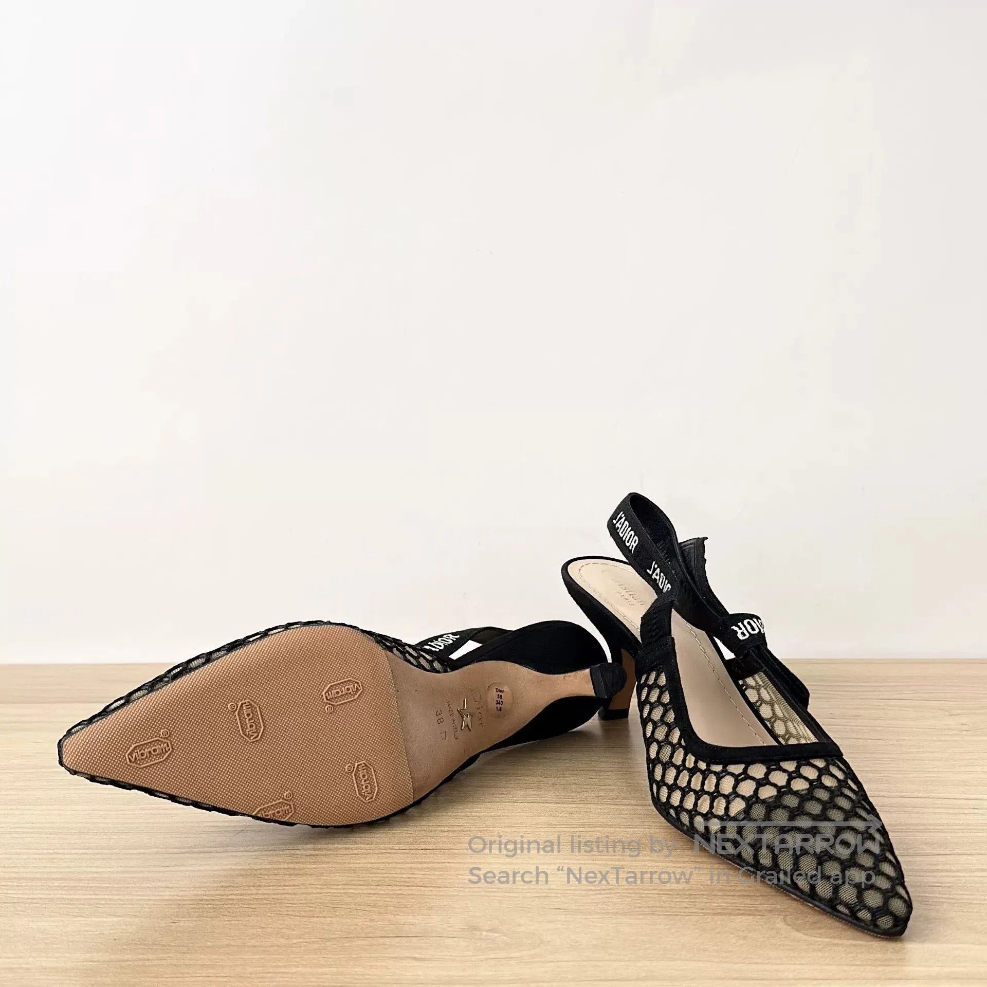 Dior Dior Mesh Kitten Heel Pumps Size 38. Size US 7 / IT 37 - 6 Thumbnail