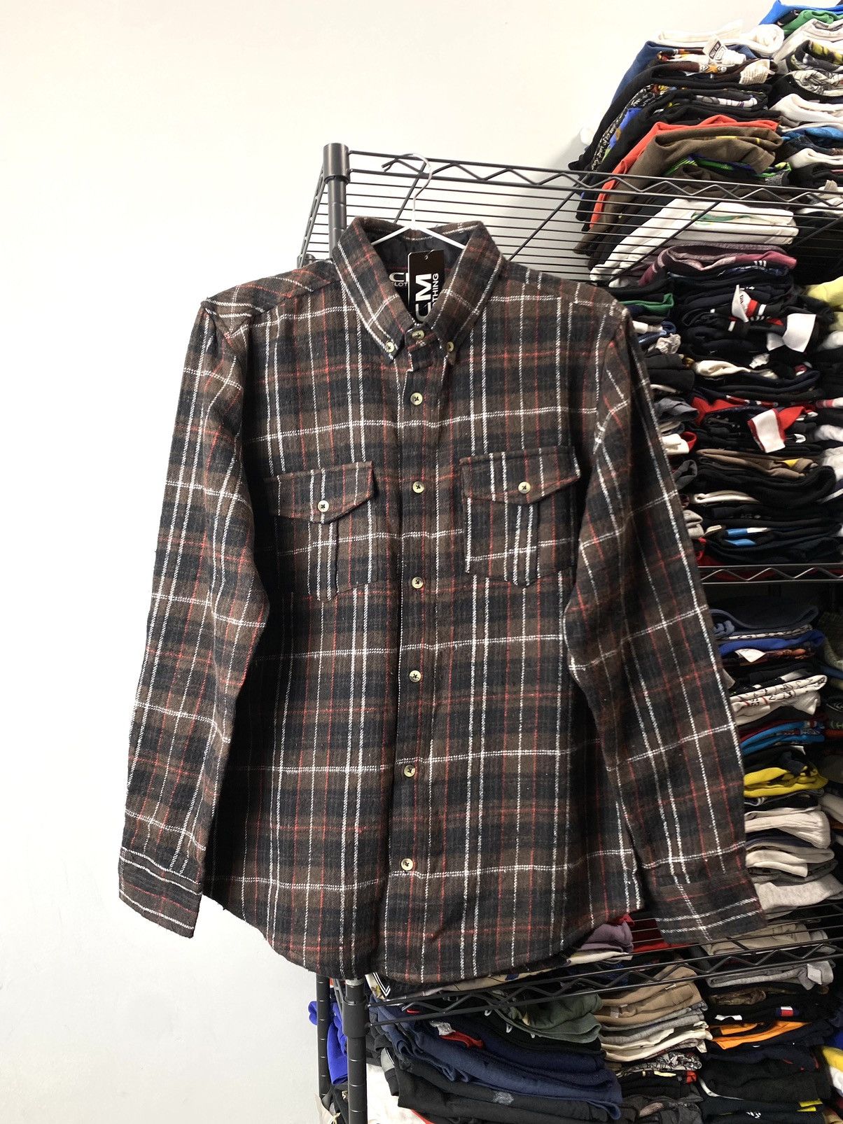Rap Tees Design Travis Scott Brown Flannel Plaid Shirt Checkered Hype Size US S / EU 44-46 / 1 - 1 Thumbnail