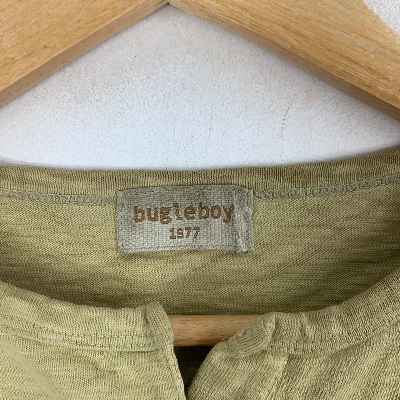 Bugle Boy Vintage BUGLE BOY SKATEBOARD Plain Henley Tee Shirt Top Size US M / EU 48-50 / 2 - 3 Thumbnail