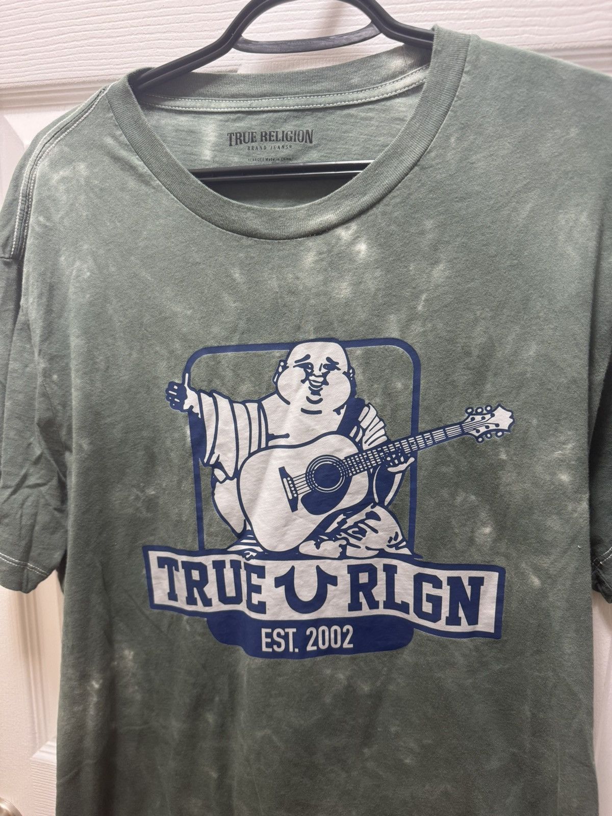 True Religion True Religion Green Stitch Classic Logo Tee Faded Size US L / EU 52-54 / 3 - 4 Thumbnail