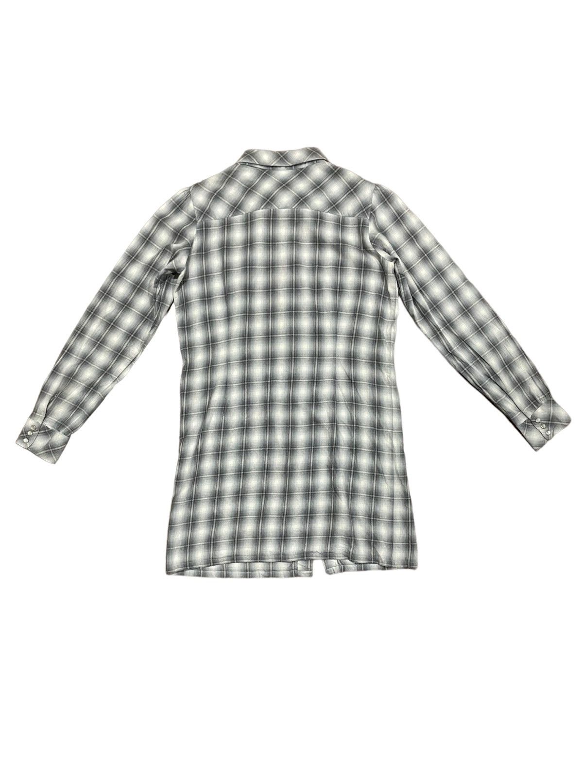 agnes b. Agnes B. Vintage 90s Shadow Plaid Blouse Size M / US 6-8 / IT 42-44 - 15 Thumbnail