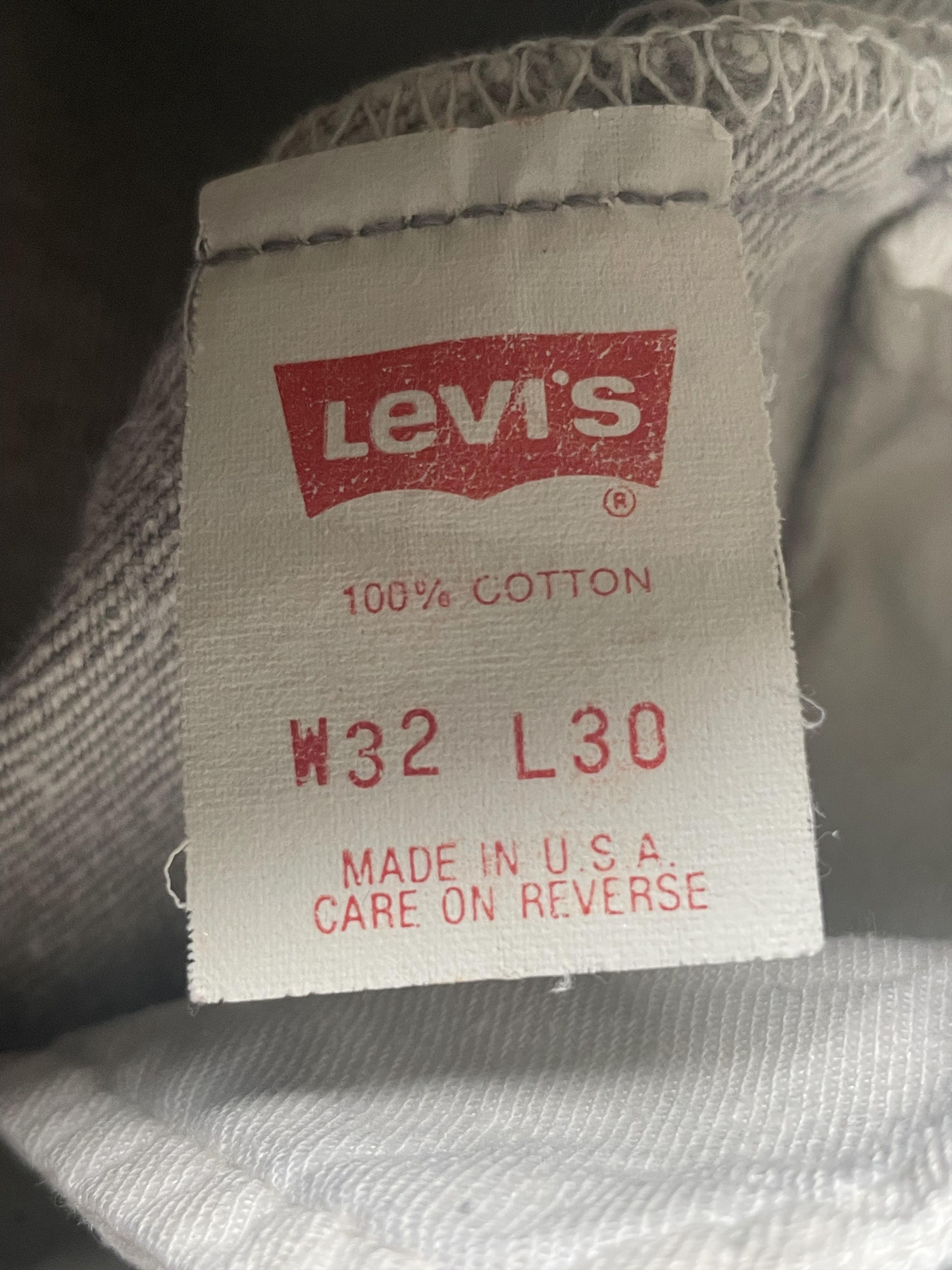 Levi's Vintage 1991 Levis 501 e Faded Grey Denim Size US 32 / EU 48 - 8 Thumbnail
